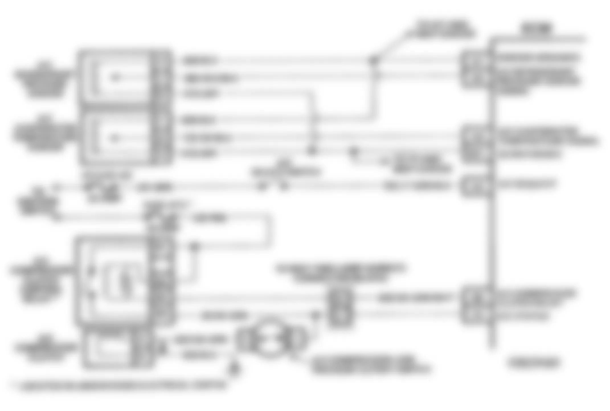 Chevrolet Camaro 1993 - Component Locations -  Code 61 Schematic (3.4L F Body) A/C System Performance