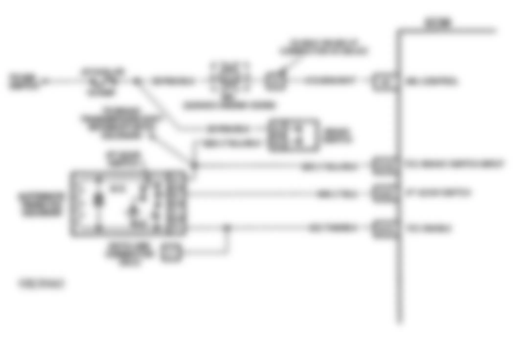 Chevrolet Camaro Z28 1993 - Component Locations -  Code 81 Schematic (3.4L F Body) Brake Switch Error
