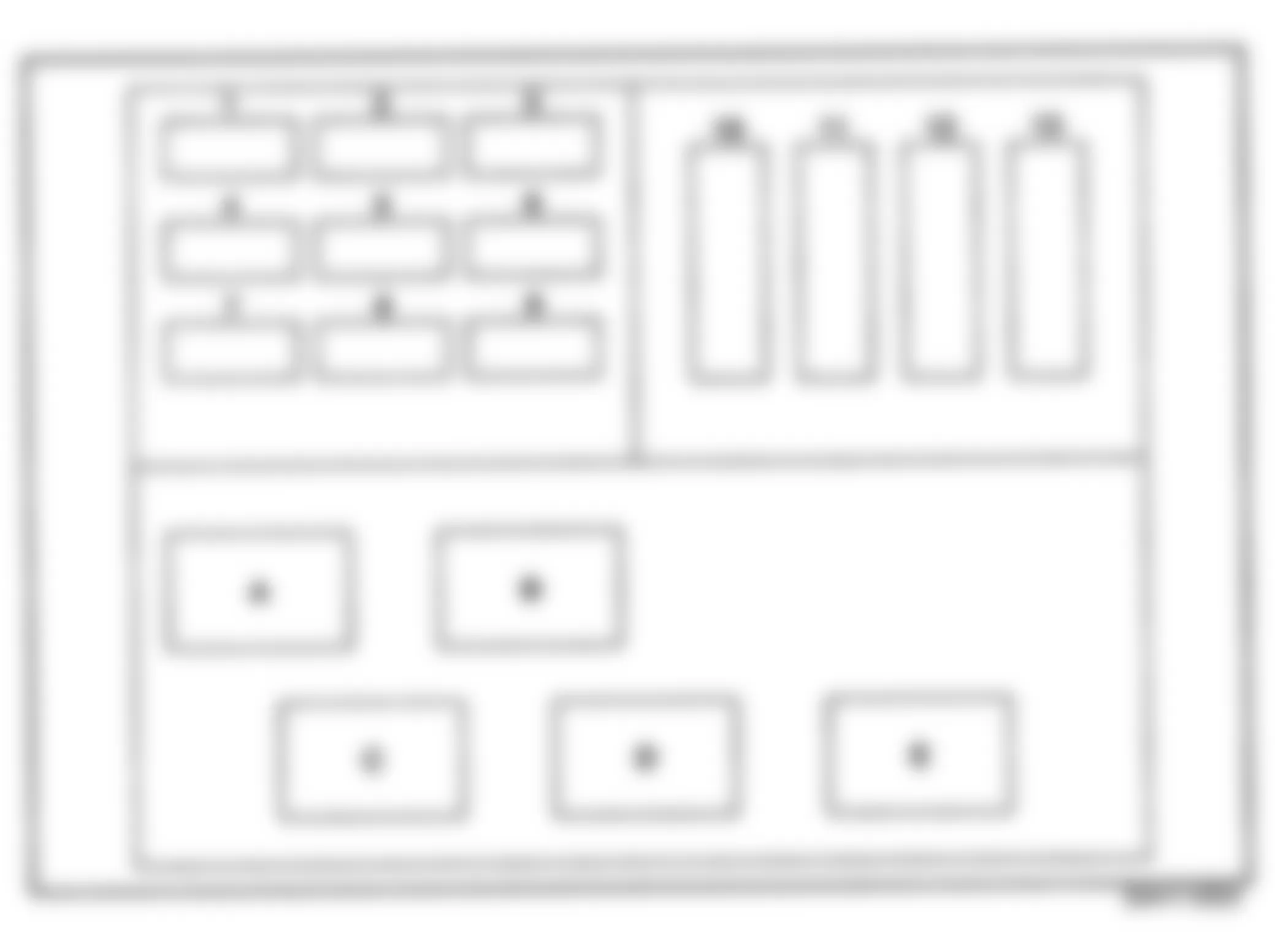 Chevrolet Caprice Classic LS 1993 - Component Locations -  Underhood Fuse & Relay Identification (1995)