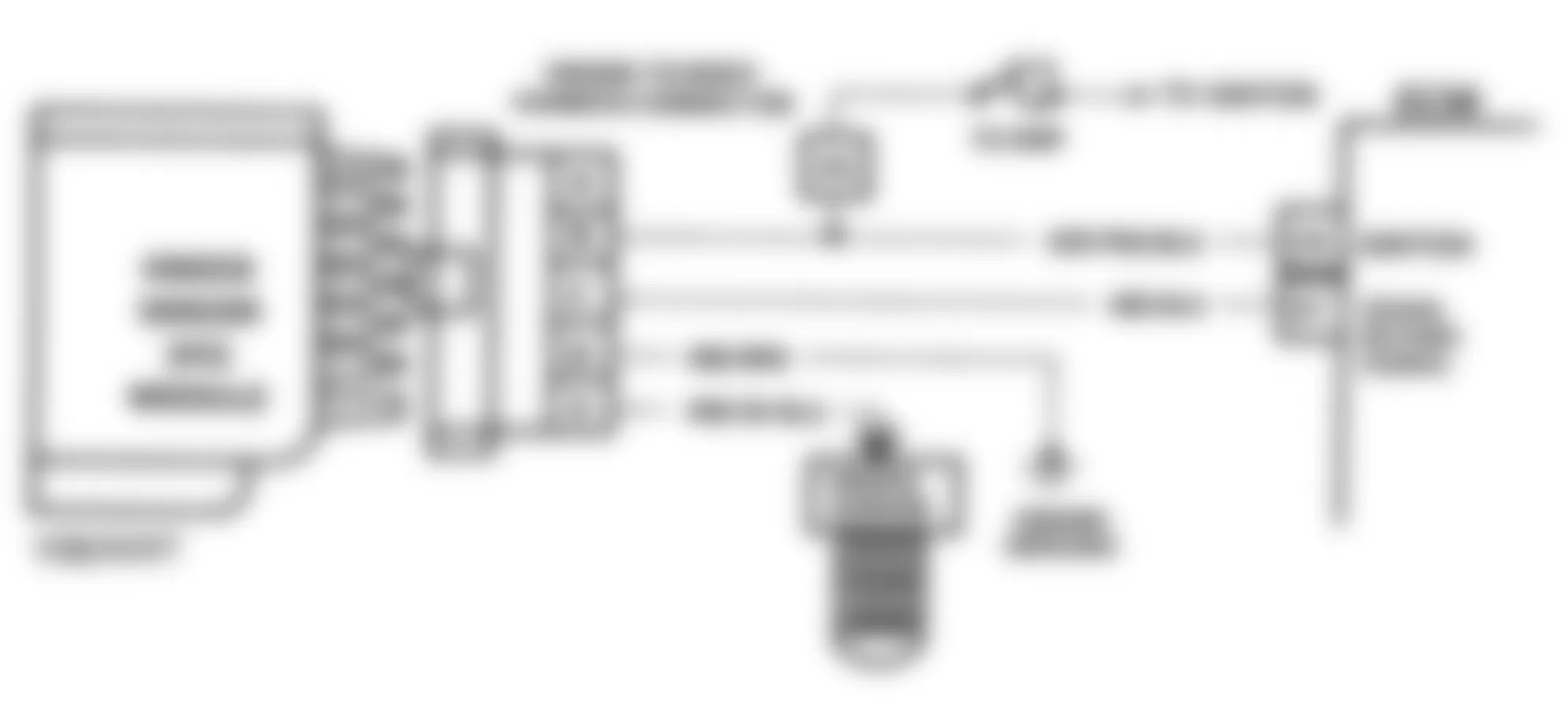 Chevrolet Caprice Classic LS 1993 - Component Locations -  Code 43 Schematic With ESC Module (4.3L) ESC Error