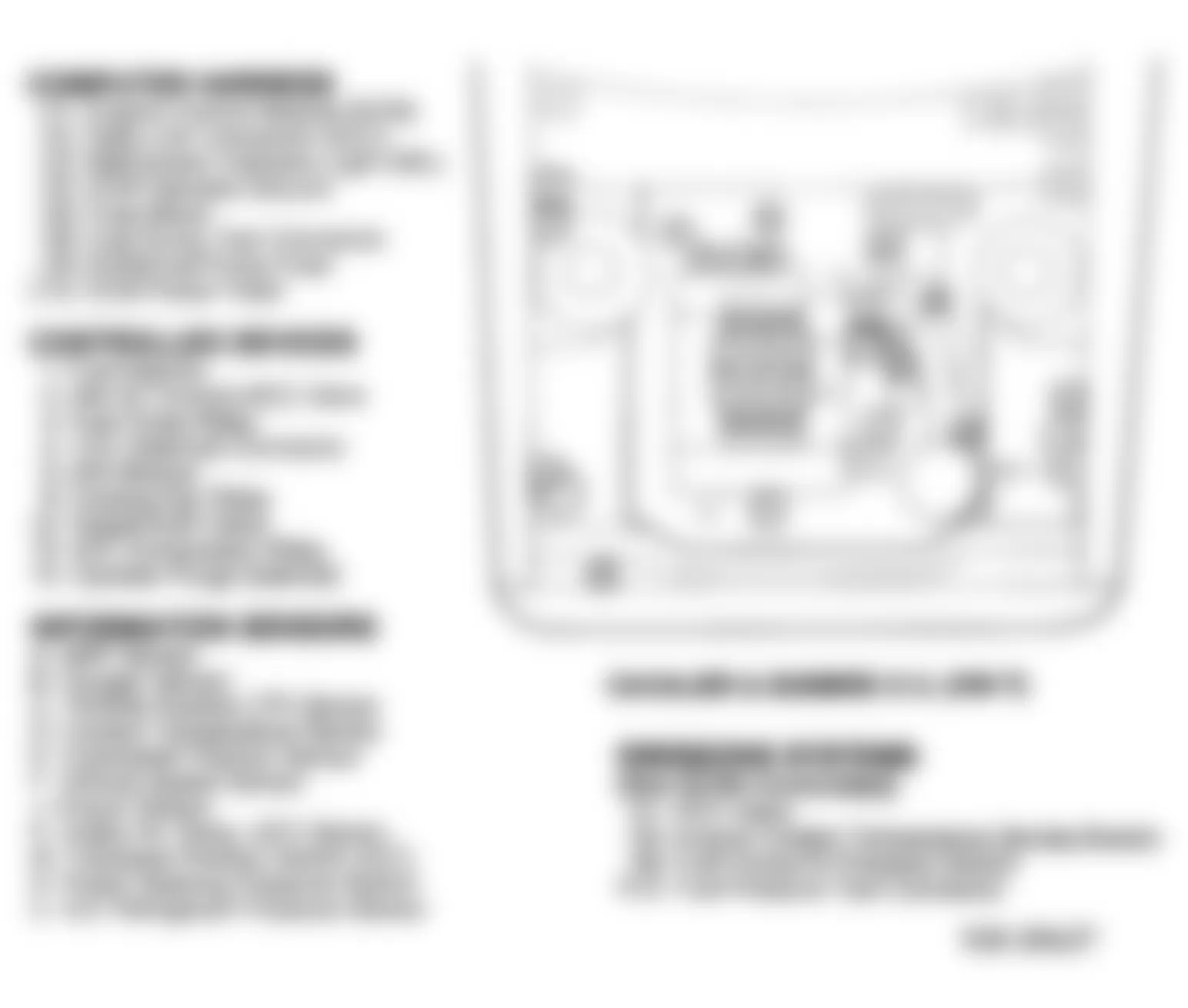 Chevrolet Cavalier RS 1993 - Component Locations -  Component Locations (3.1L VIN T)