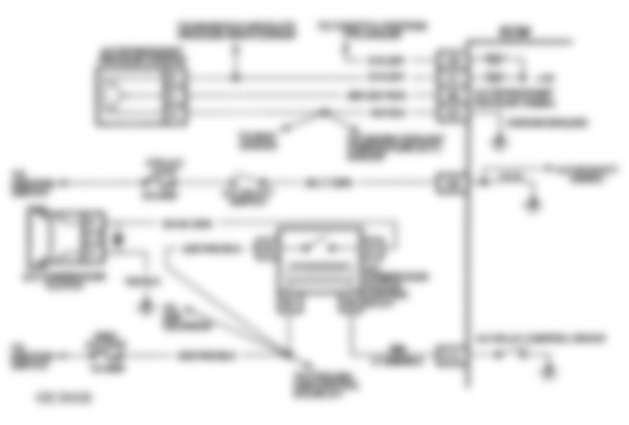 Chevrolet Cavalier RS 1993 - Component Locations -  Code 66 Schematic (2.2L L Body) A/C Pressure Sensor