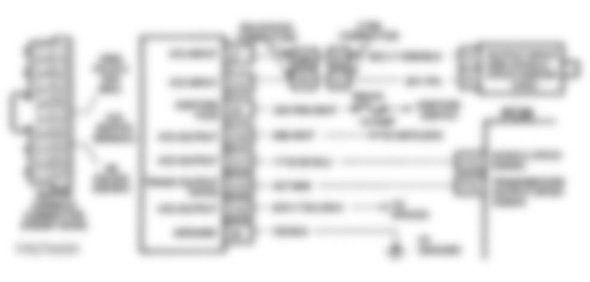 Chevrolet Chevy Van G20 1993 - Component Locations -  DTC 16, Schematic, Trans. Output Speed Signal Voltage Lo(G Series A/T)