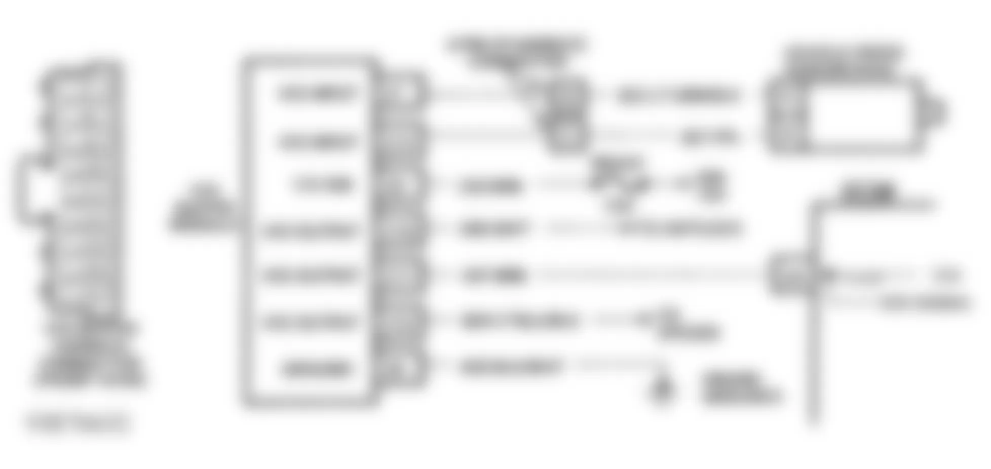 Chevrolet Chevy Van G20 1993 - Component Locations -  DTC 24, Schematic, Vehicle Speed Signal Low (C & K Series M/T)