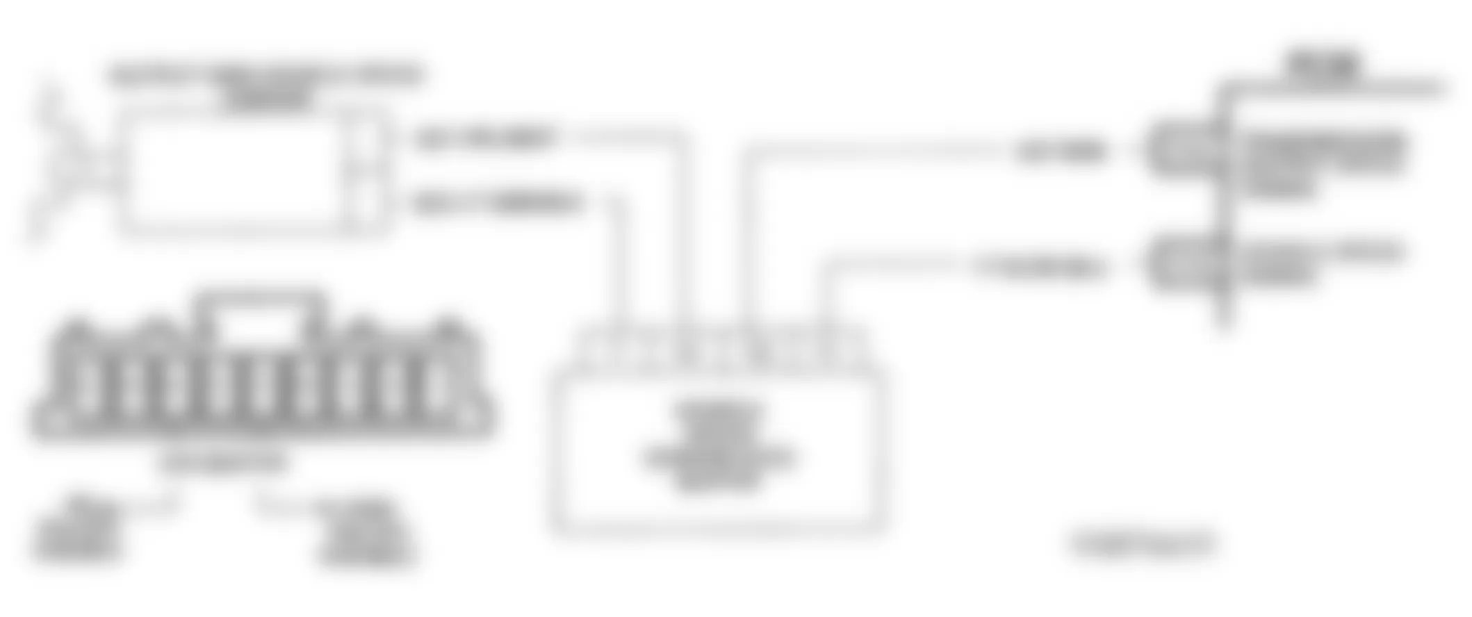 Chevrolet Chevy Van G20 1993 - Component Locations -  DTC 72, Schematic, Vehicle Speed Sensor Signal Loss