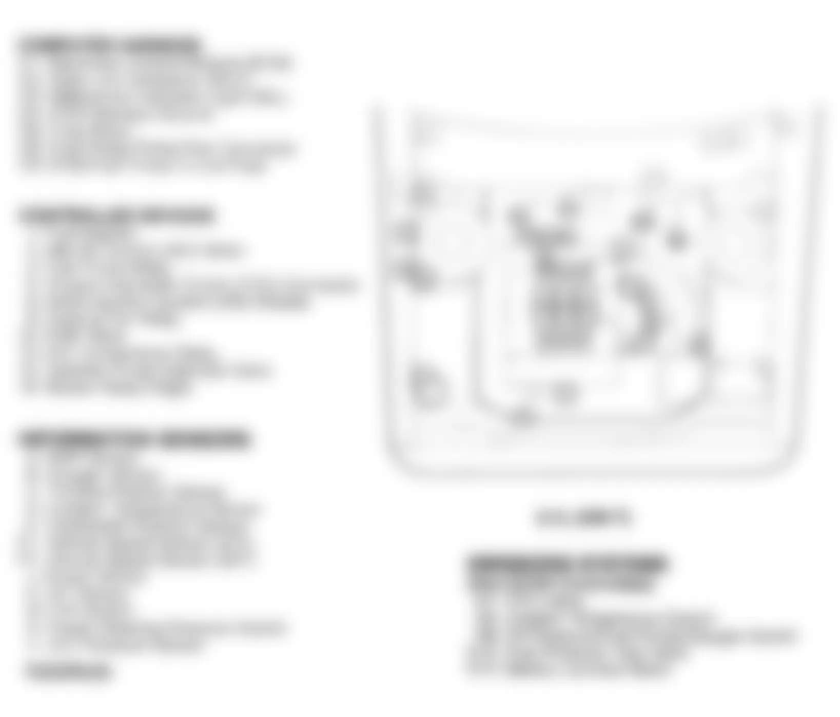 Chevrolet Corsica LT 1993 - Component Locations -  Component Locations (4 Of 6)