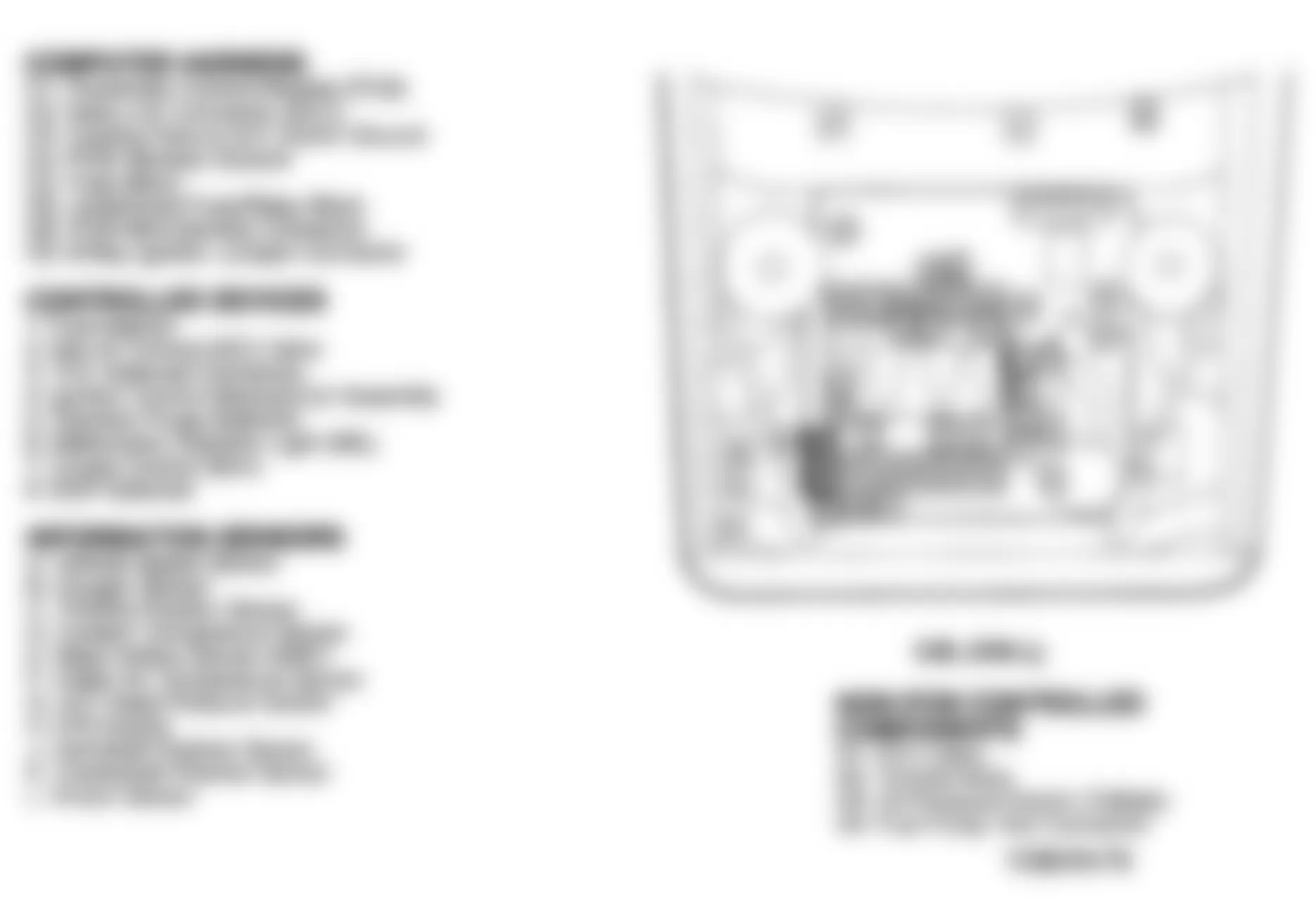 Chevrolet Lumina 1993 - Component Locations -  Component Locations (5 Of 5)