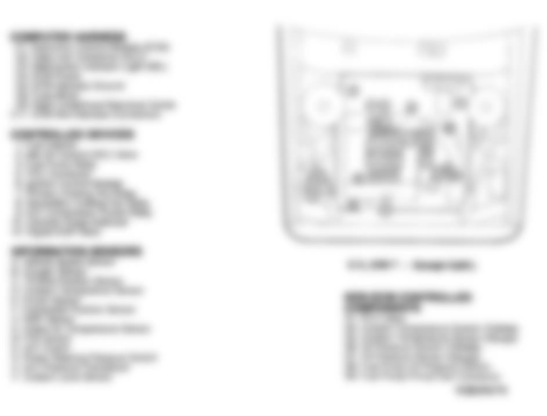 Chevrolet Lumina Euro 1993 - Component Locations -  Component Locations (3 Of 5)