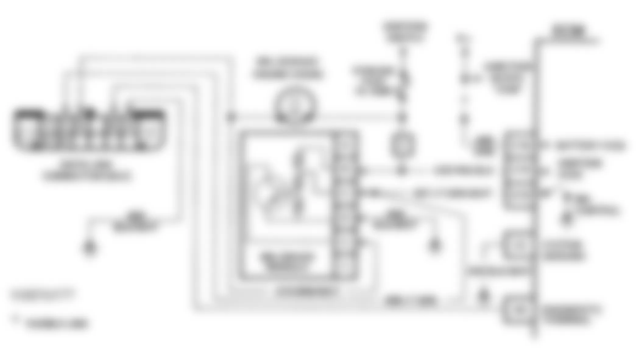 Chevrolet Pickup K1500 1993 - Component Locations -  A-2, Schematic, MIL Light On All Time Or Wont Flash - M/T