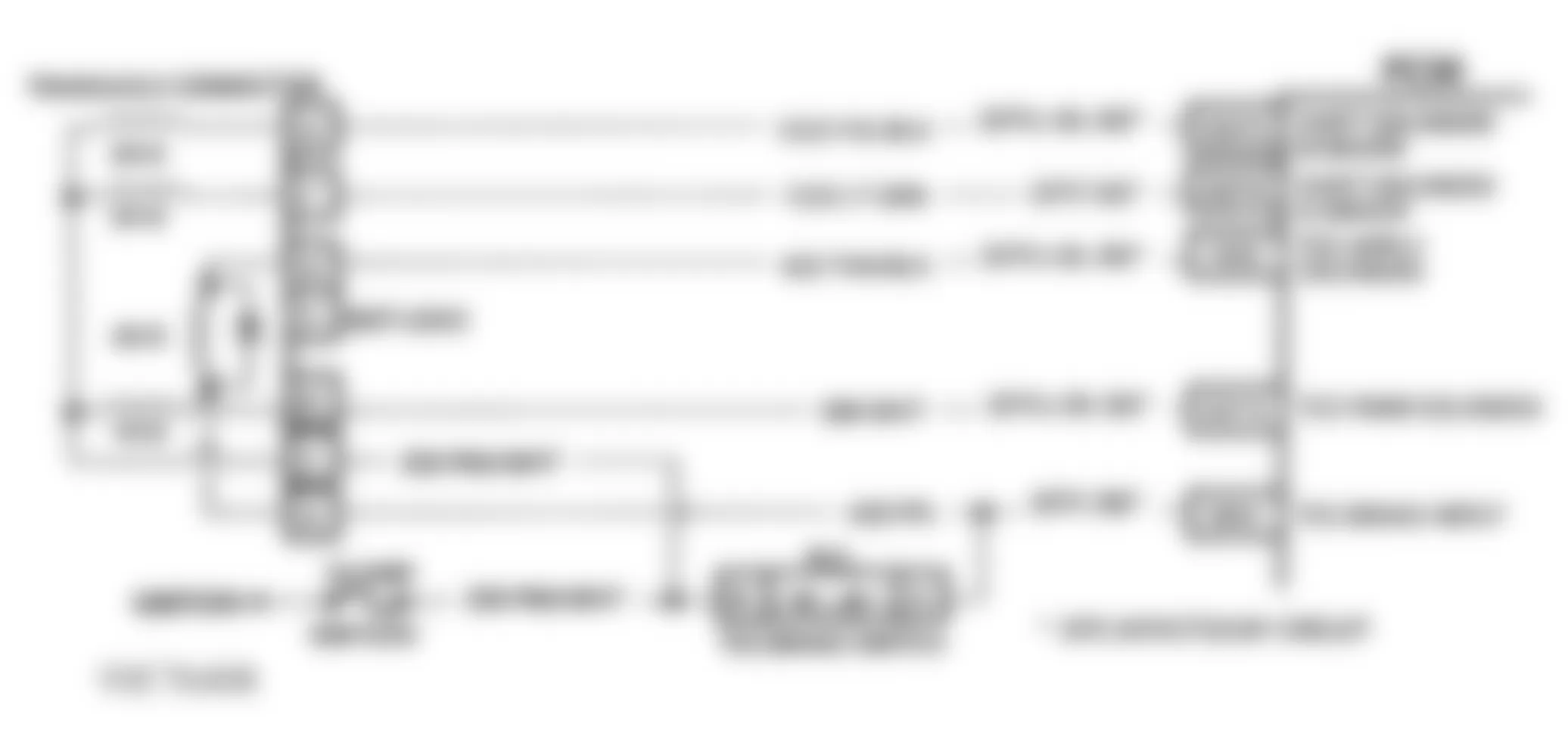 Chevrolet S10 Blazer 1993 - Component Locations -  CODE 36, Schematic, Shift Control Problem (3.8L)