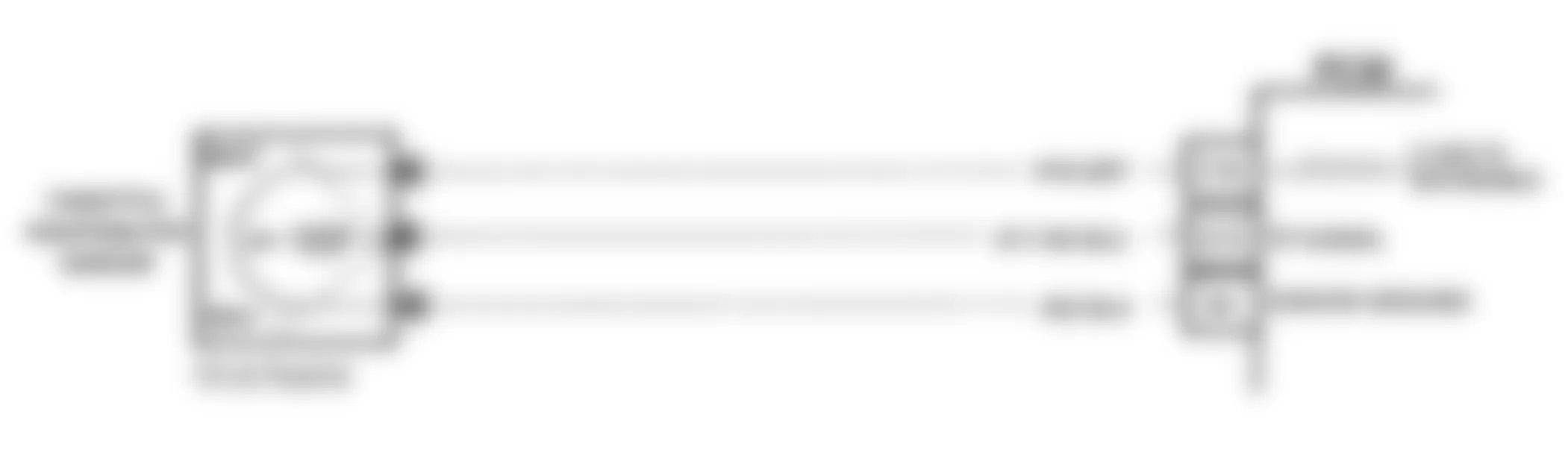 Chevrolet Sportvan G10 1993 - Component Locations -  DTC 22, Schematic, TPS Signal Voltage Low (A/T)