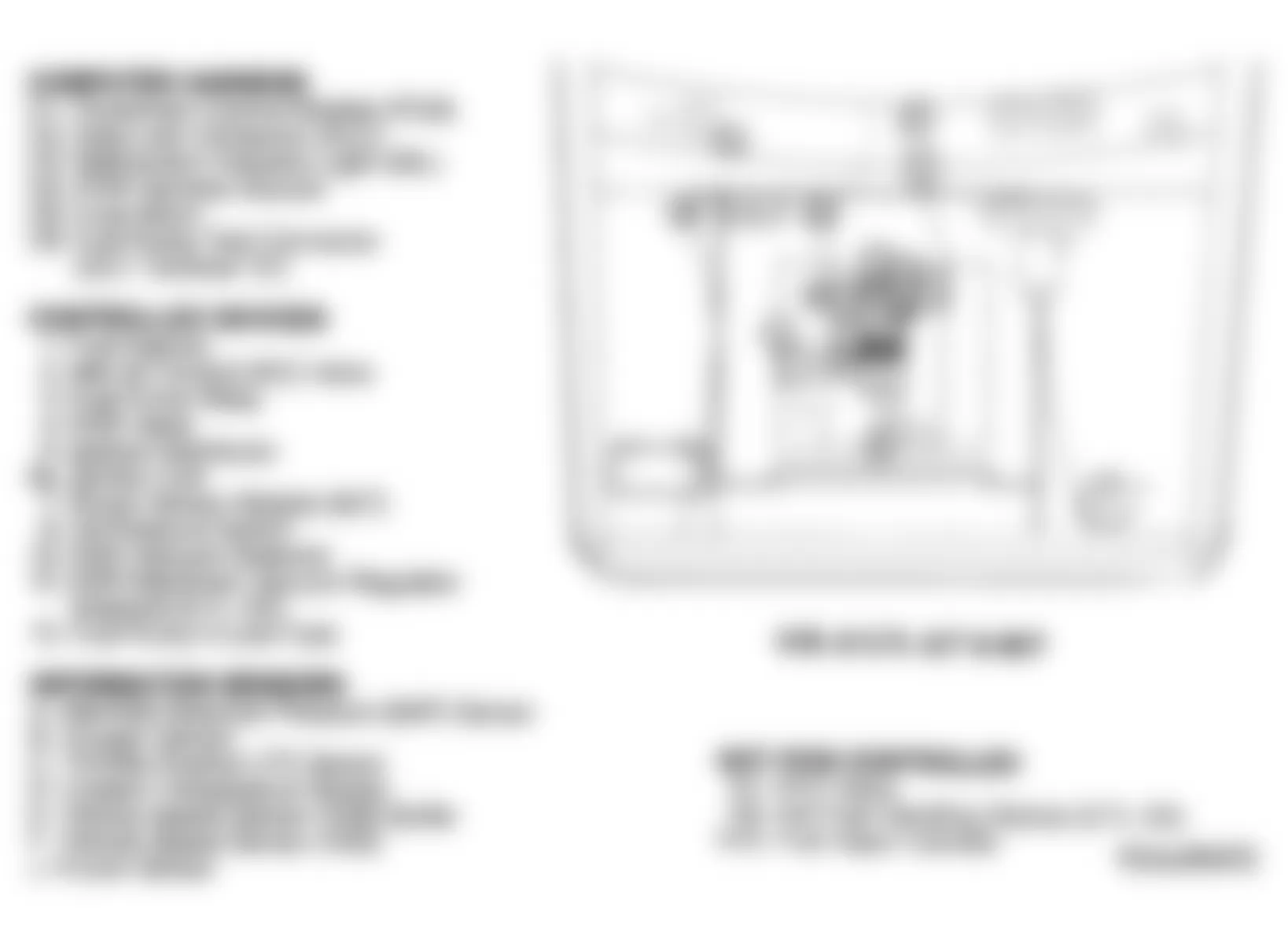 Chevrolet Suburban K2500 1993 - Component Locations -  Component Locations (4 Of 5)