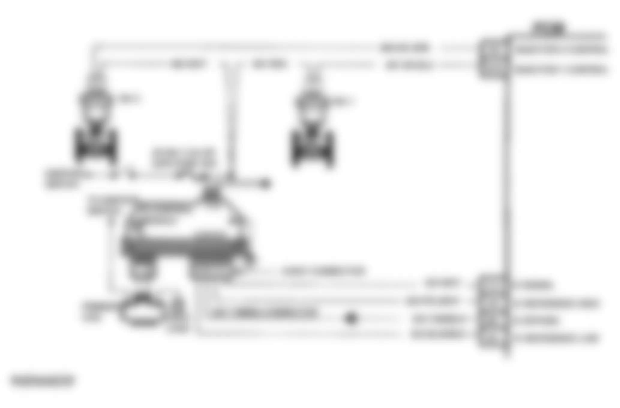 Chevrolet Blazer K1500 1994 - Component Locations -  Code 42 Schematic (P Series A/T) Ignition Control