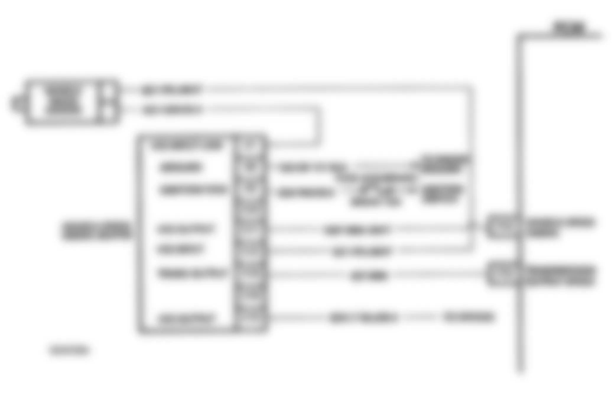 Chevrolet C3500 HD 1994 - Component Locations -  Code 24 Schematic (G Series) Vehicle Speed Sensor Transmission Output Signal