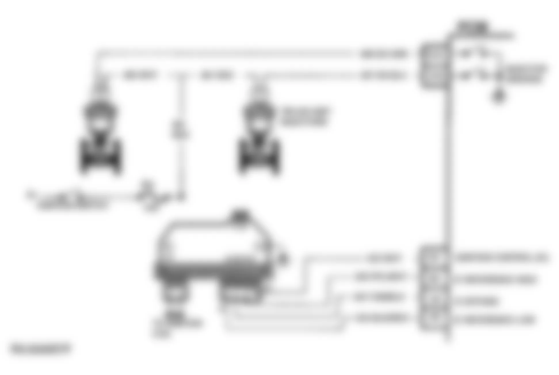 Chevrolet C3500 HD 1994 - Component Locations -  Code 42 Schematic (C & K Series 5.7L M/T) Ignition Control