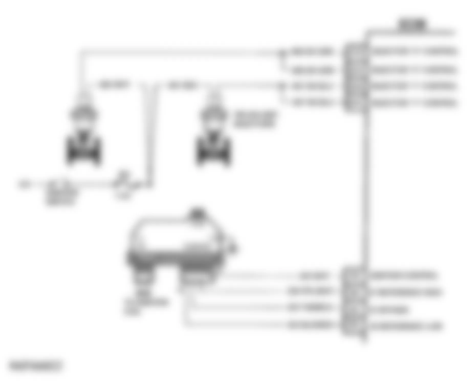 Chevrolet Chevy Van G20 1994 - Component Locations -  Code 42 Schematic (P Series M/T) Ignition Control