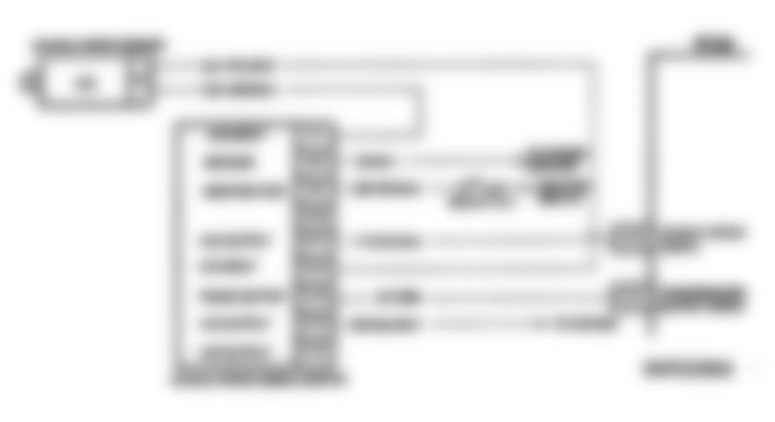 Chevrolet Chevy Van G30 1994 - Component Locations -  Code 16 Schematic (L & M Series) VSS Buffer Fault