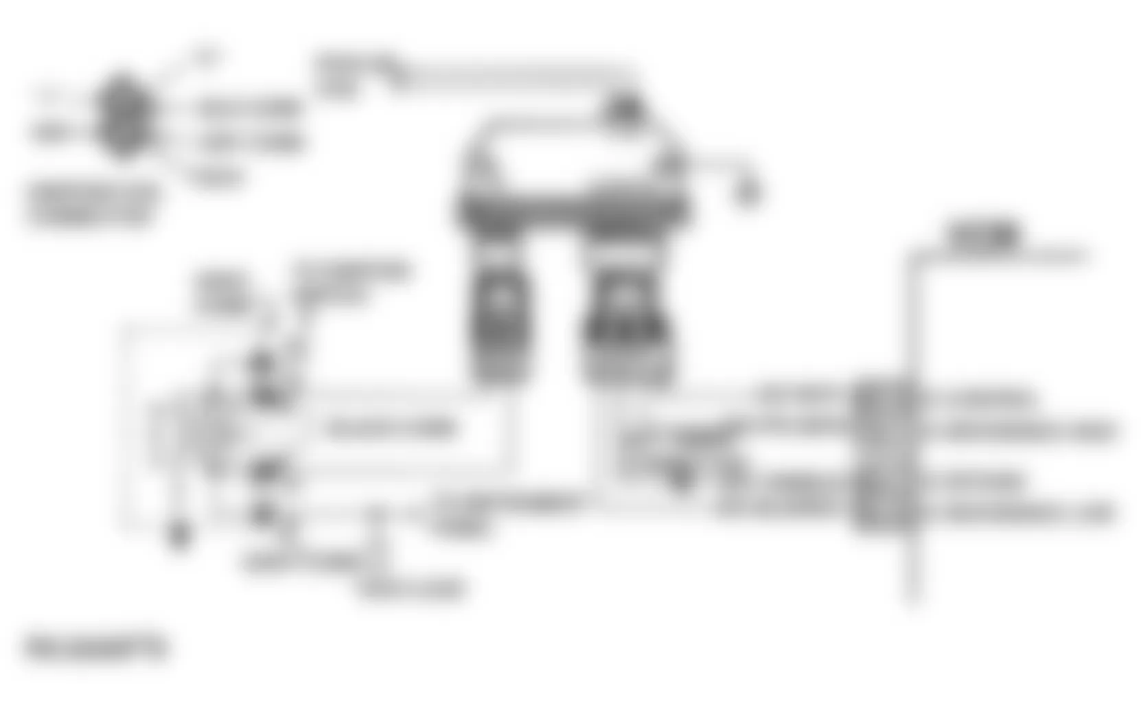 Chevrolet Chevy Van G30 1994 - Component Locations -  Code P0320 Schematic (4.3L S & T Series Pickup M/T) Ignition Control Error