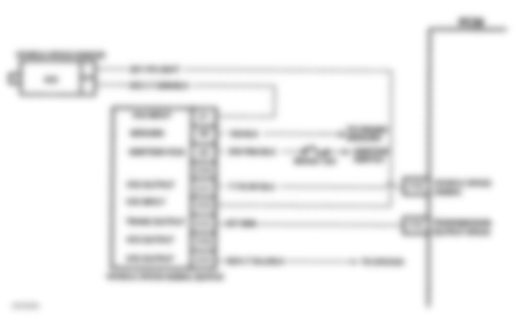 Chevrolet Forward Control P30 1994 - Component Locations -  Code 16 Schematic (G Series) VSS Buffer Fault