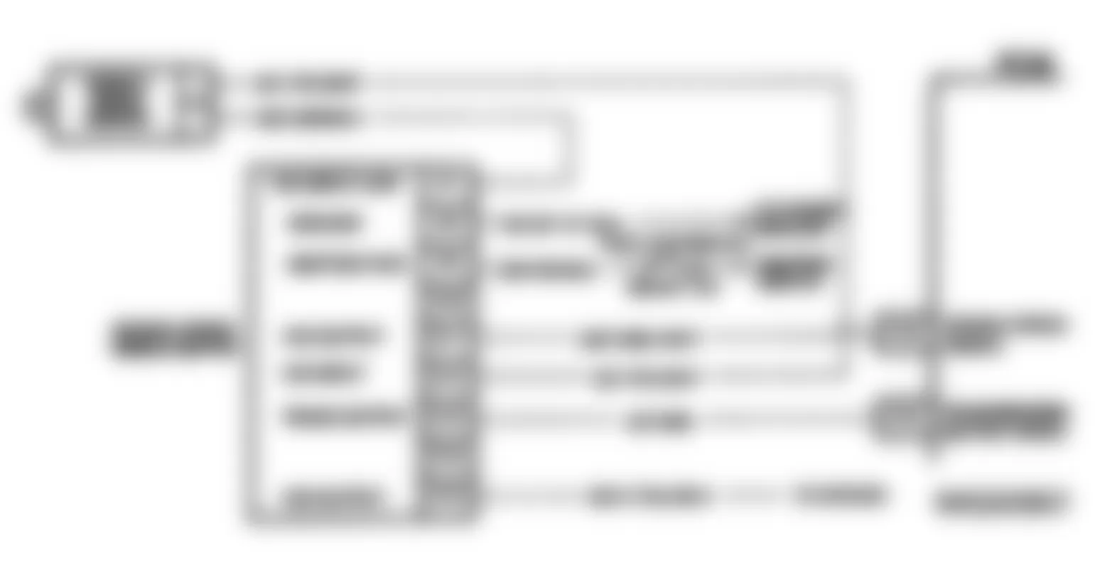 Chevrolet Pickup C1500 1994 - Component Locations -  Code 16 Schematic (S & T Series A/T & Util. Vehicles M/T) VSS Buffer Fault