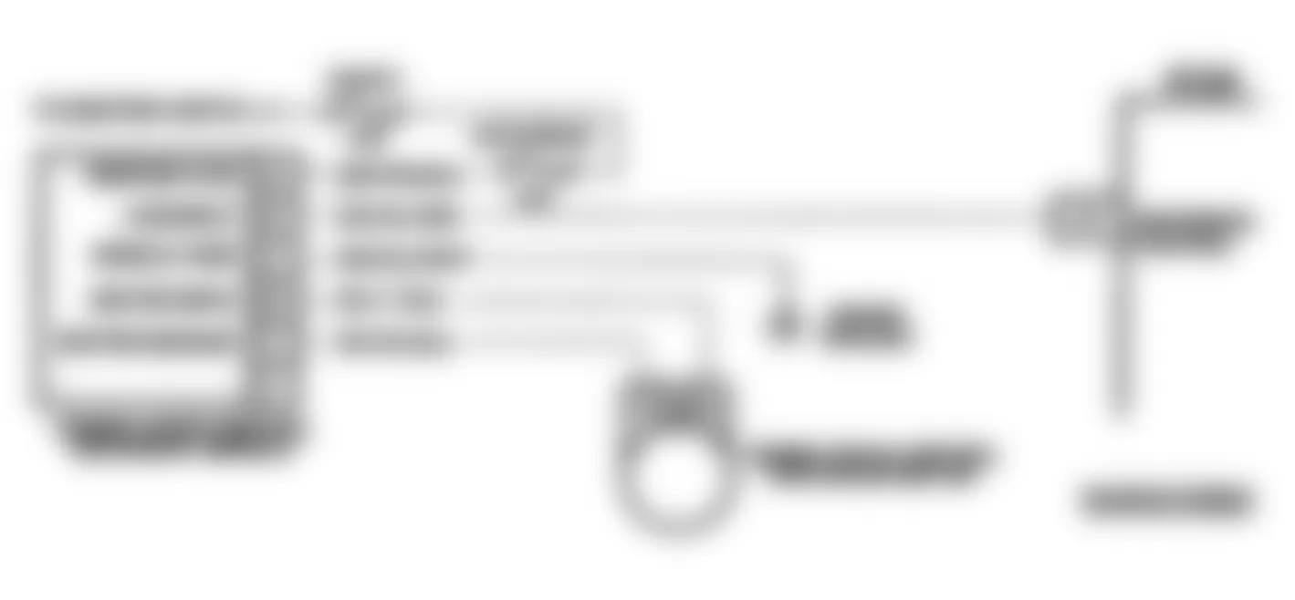 Chevrolet RV Cutaway G30 1994 - Component Locations -  Code 31 Schematic (5.7L G Series) Engine Speed Sensor Governor