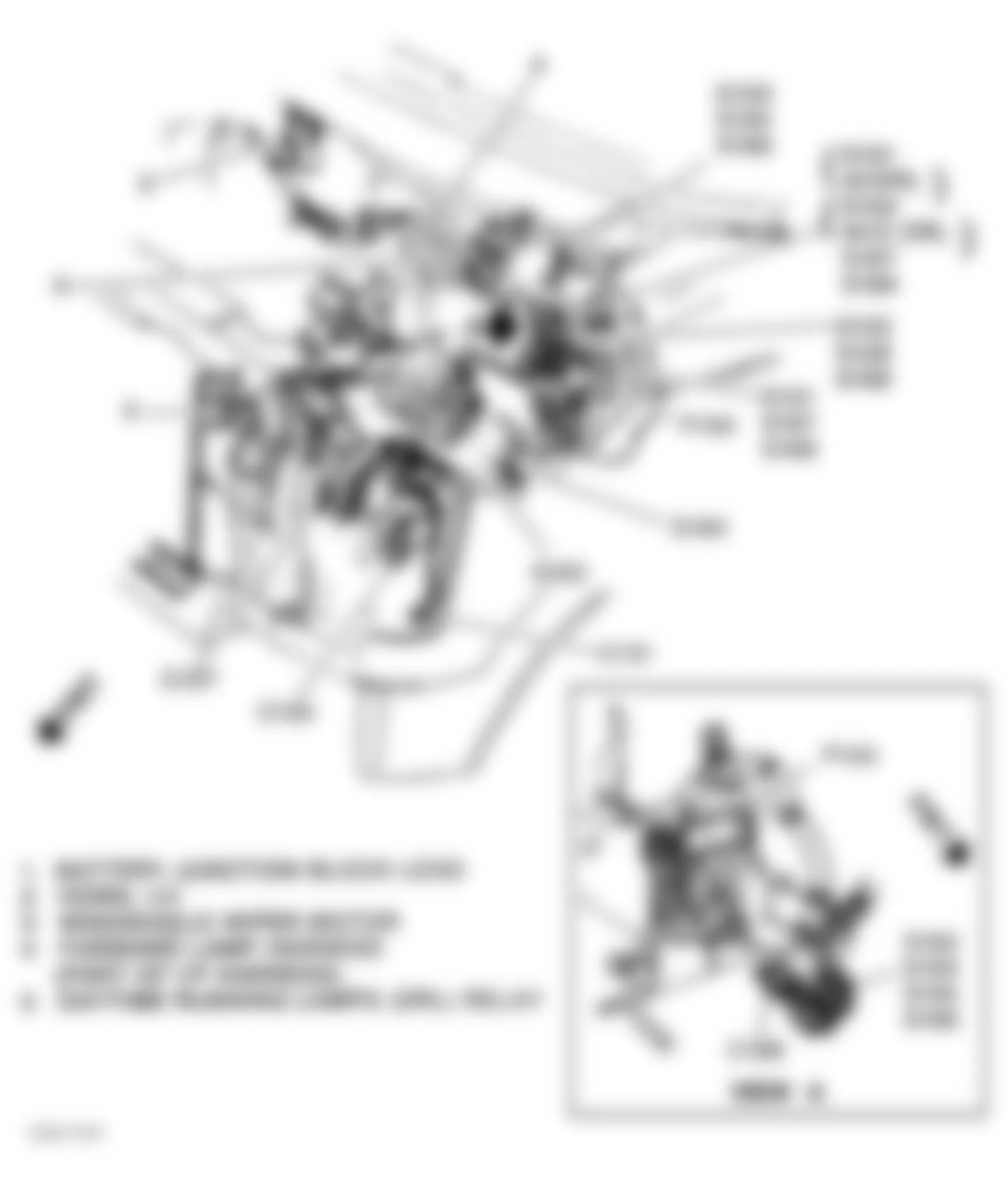 Chevrolet Astro 1995 - Component Locations -  Left Side Of Engine Compartment
