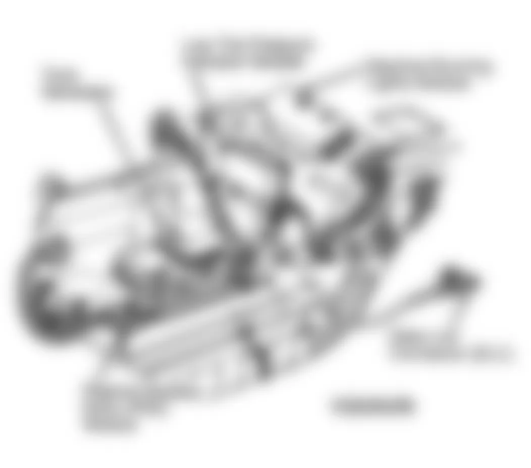 Chevrolet Corvette ZR-1 1995 - Component Locations -  Left Rear Of Engine Compartment