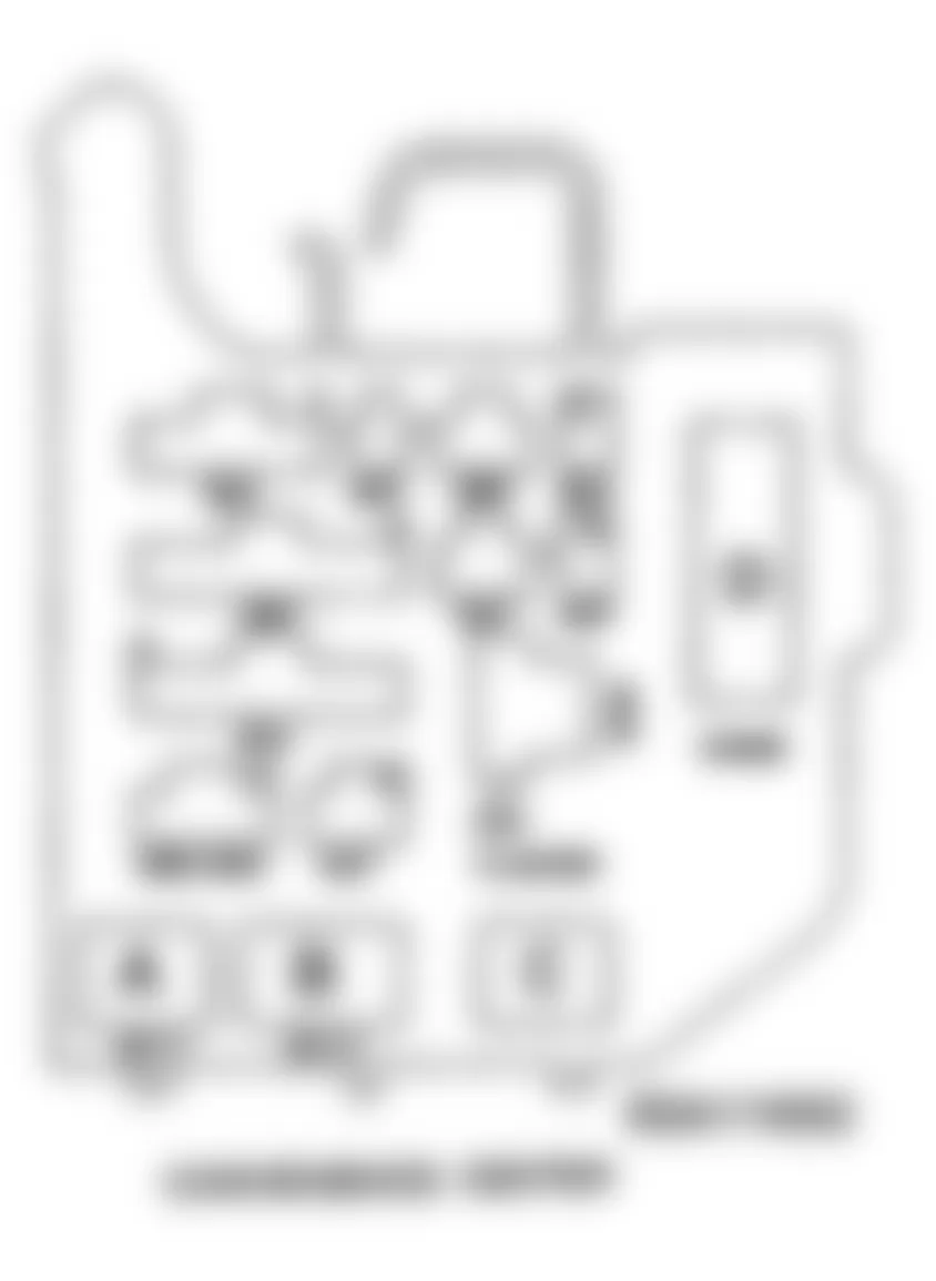 Chevrolet Suburban C2500 1995 - Component Locations -  Identifying Convenience Center Components