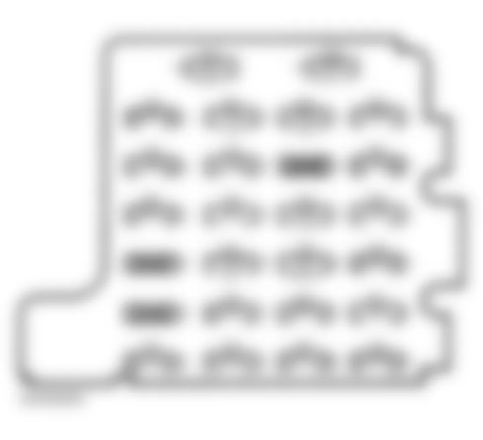 Chevrolet Chevy Express G3500 1996 - Component Locations -  Identifying Instrument Panel Fuse Block Components