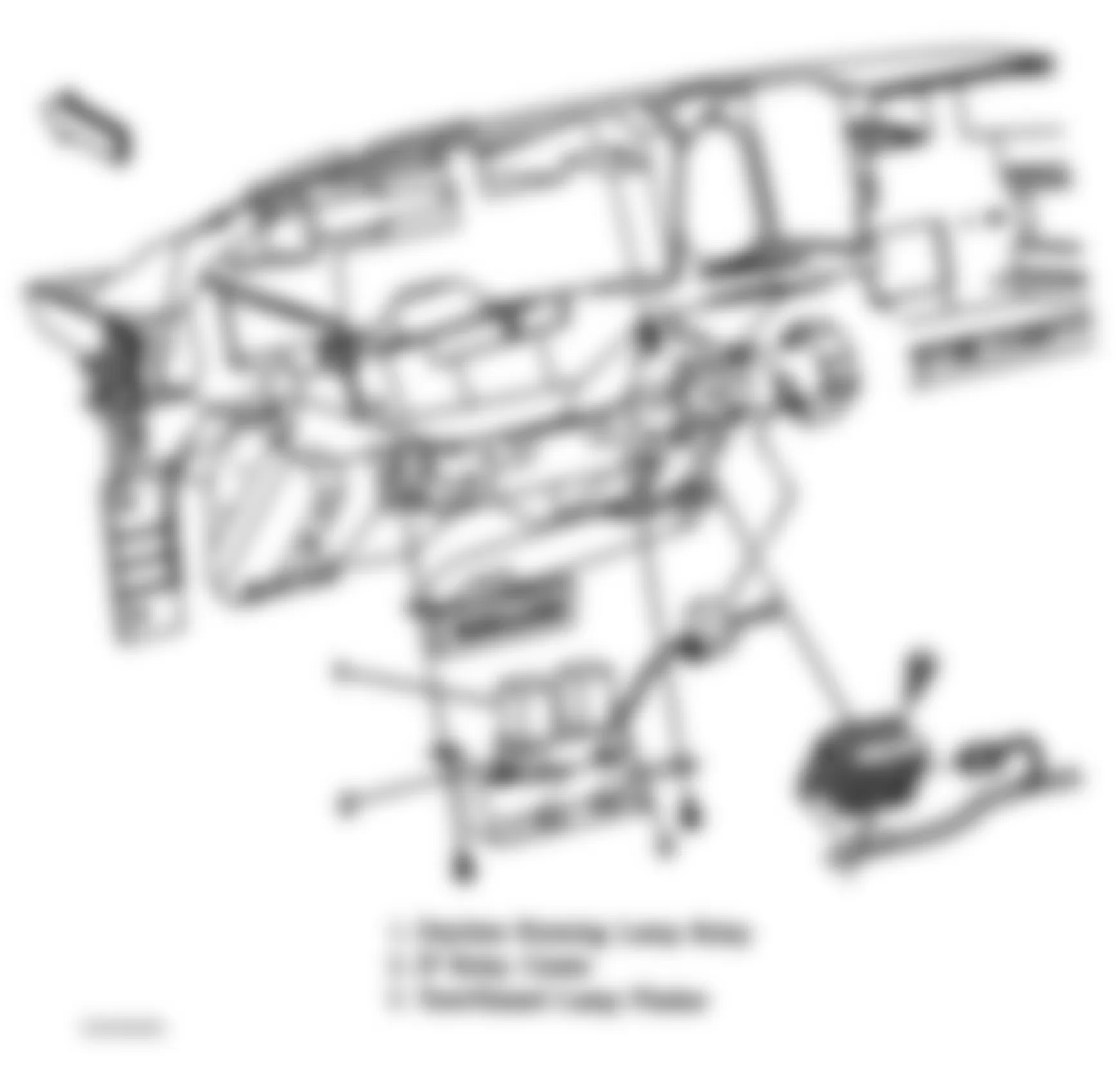 Chevrolet Chevy Express G3500 1996 - Component Locations -  Locating Instrument Panel Relay Center