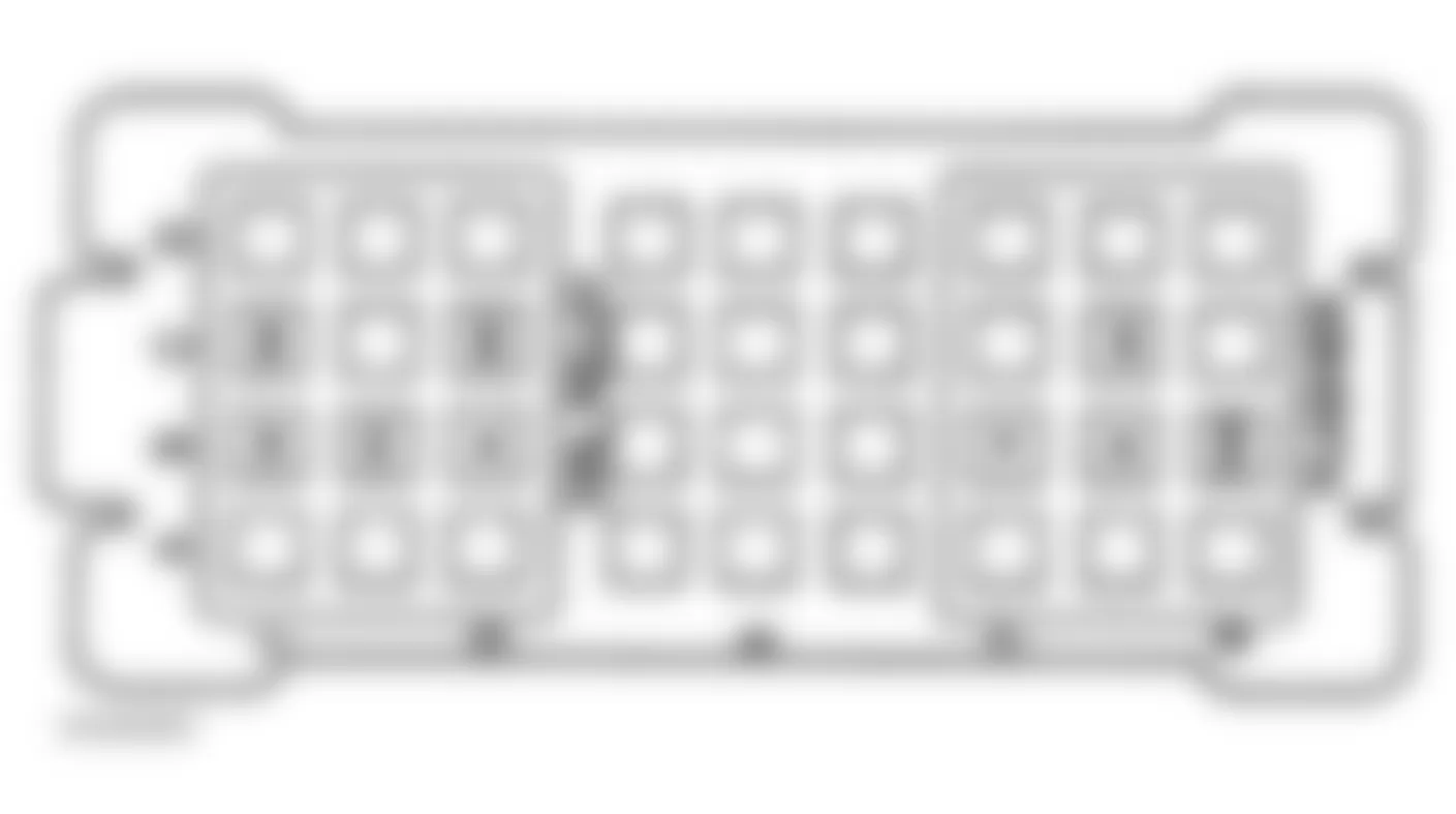 Chevrolet Chevy Express G3500 1996 - Component Locations -  Identifying Instrument Panel Relay Center Components