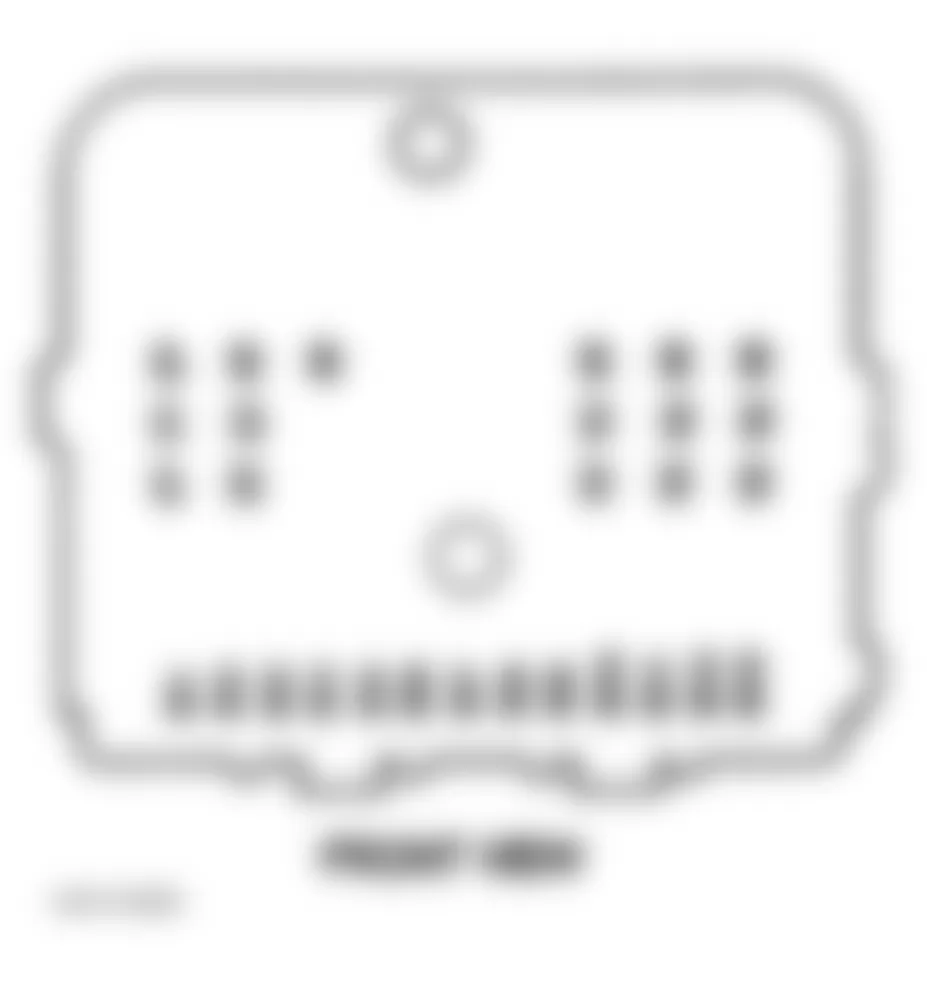 Chevrolet Chevy Express G3500 1996 - Component Locations -  Identifying Convenience Center Components