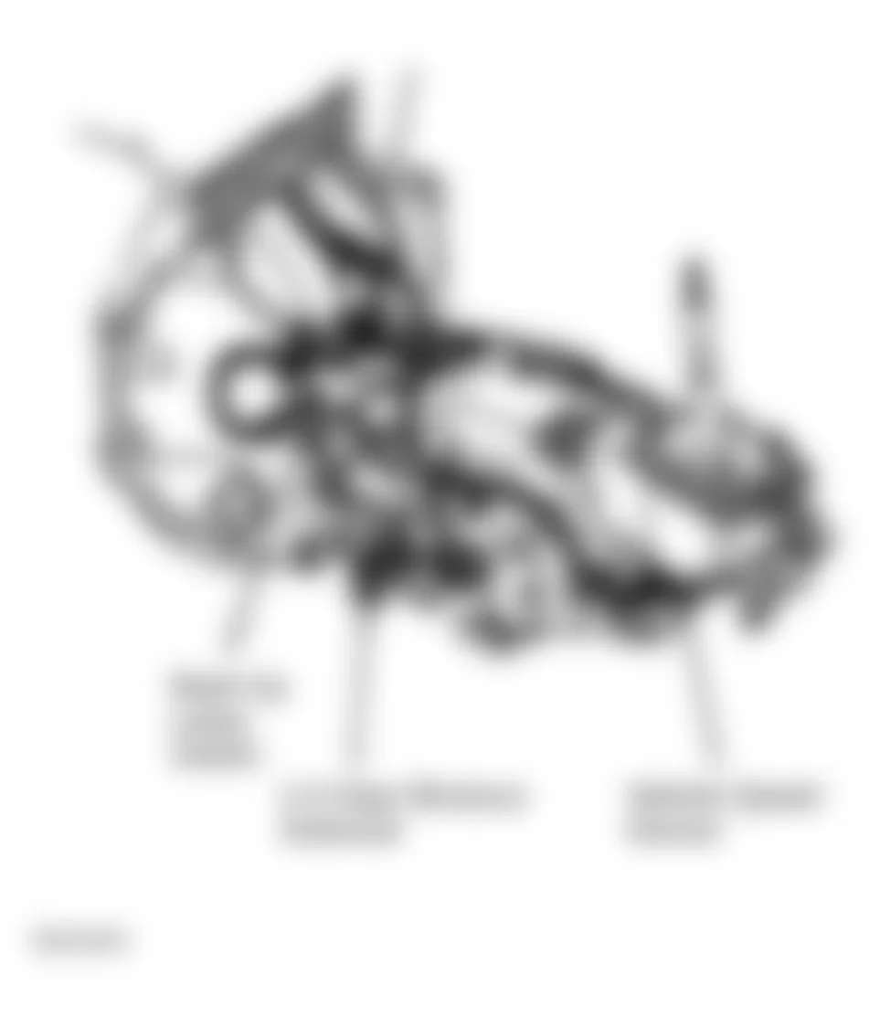 Chevrolet Corvette 1996 - Component Locations -  Transmission