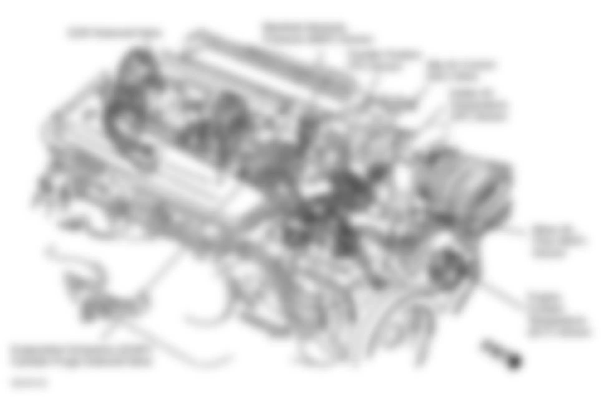 Chevrolet Corvette 1996 - Component Locations -  Right Front Of Engine