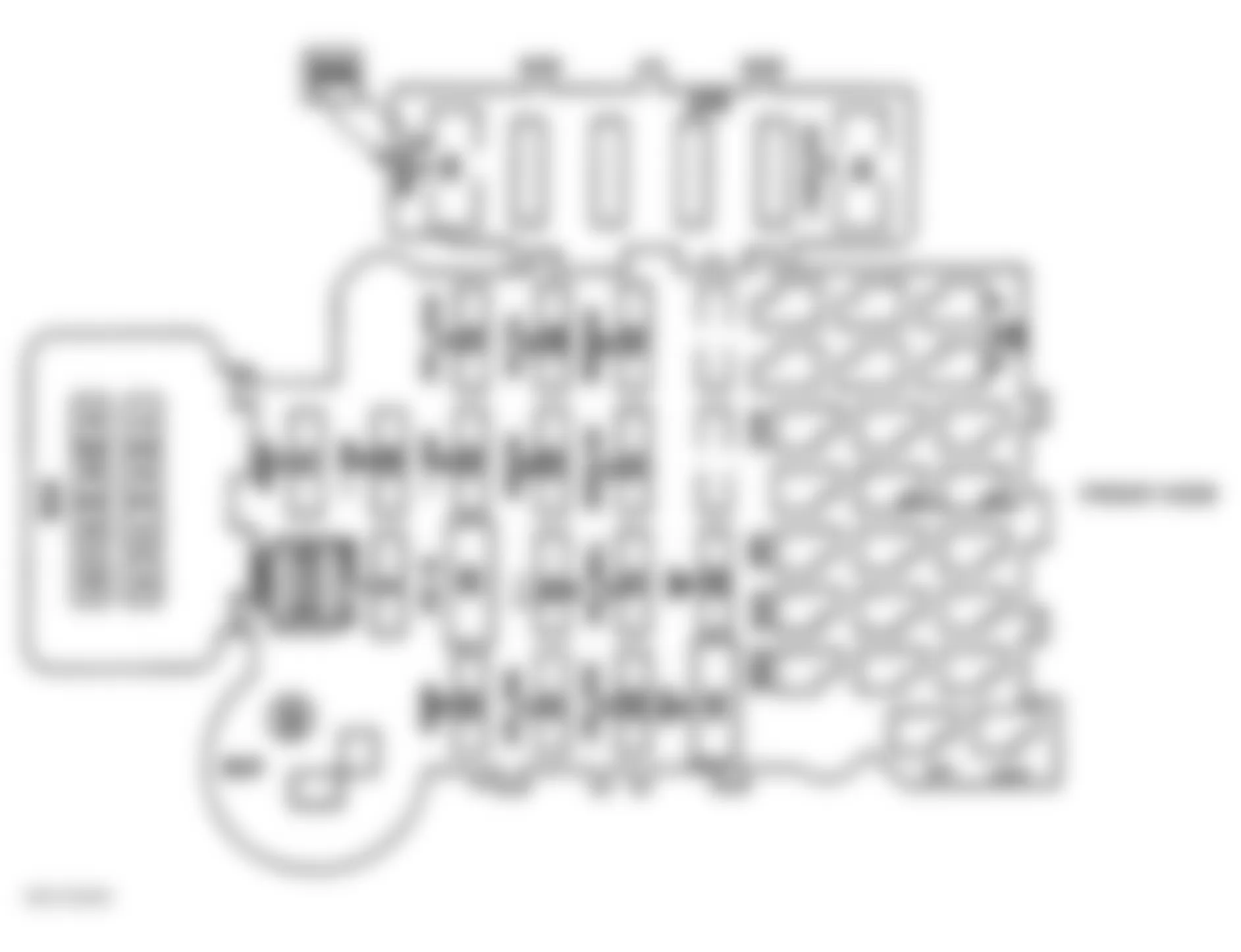 Chevrolet Forward Control P30 1996 - Component Locations -  Identifying Instrument Panel Fuse Block Fuses (Motor Home, 1996)