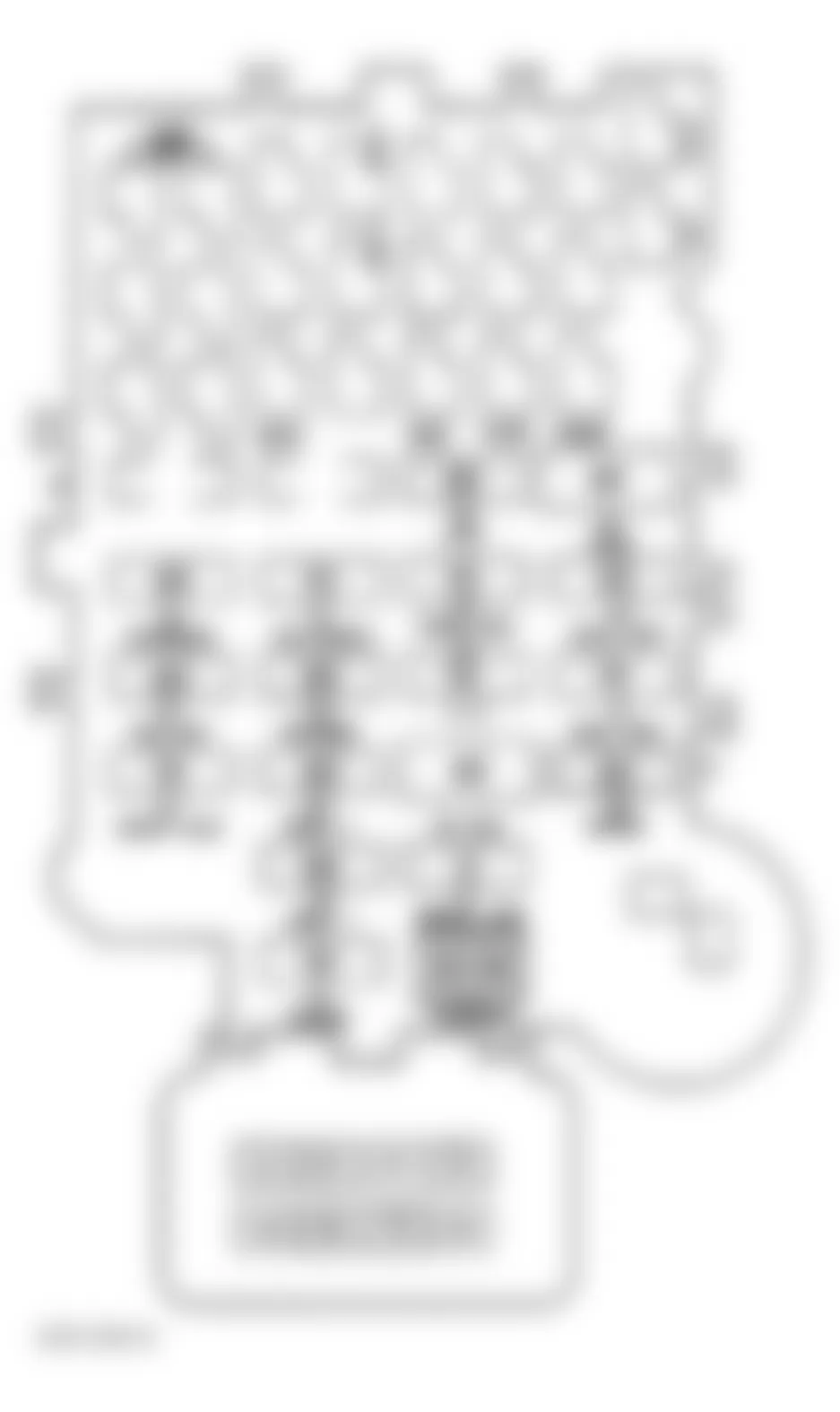 Chevrolet Forward Control P30 1996 - Component Locations -  Identifying Instrument Panel Fuse Block Fuses (Commercial Chassis, 1998)