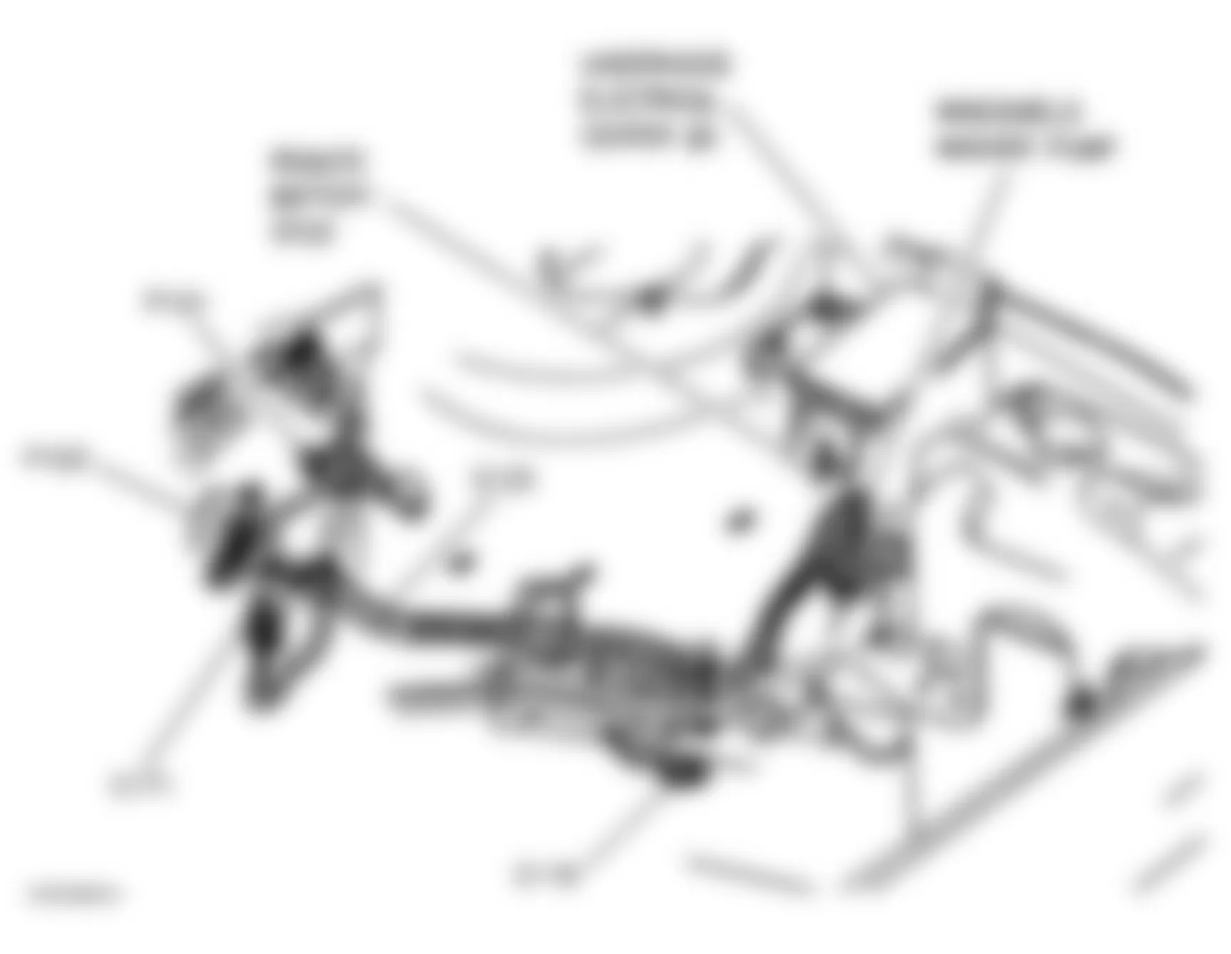 Chevrolet Lumina 1996 - Component Locations -  Locating Underhood Electrical Center 2