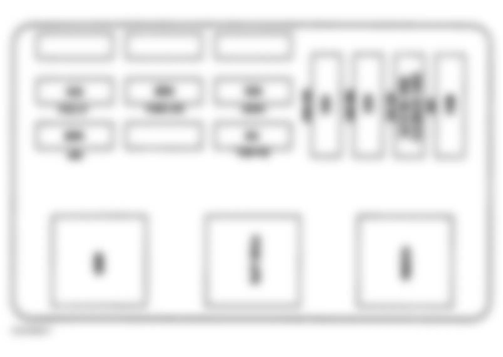 Chevrolet Lumina 1996 - Component Locations -  Identifying Underhood Electrical Center 2