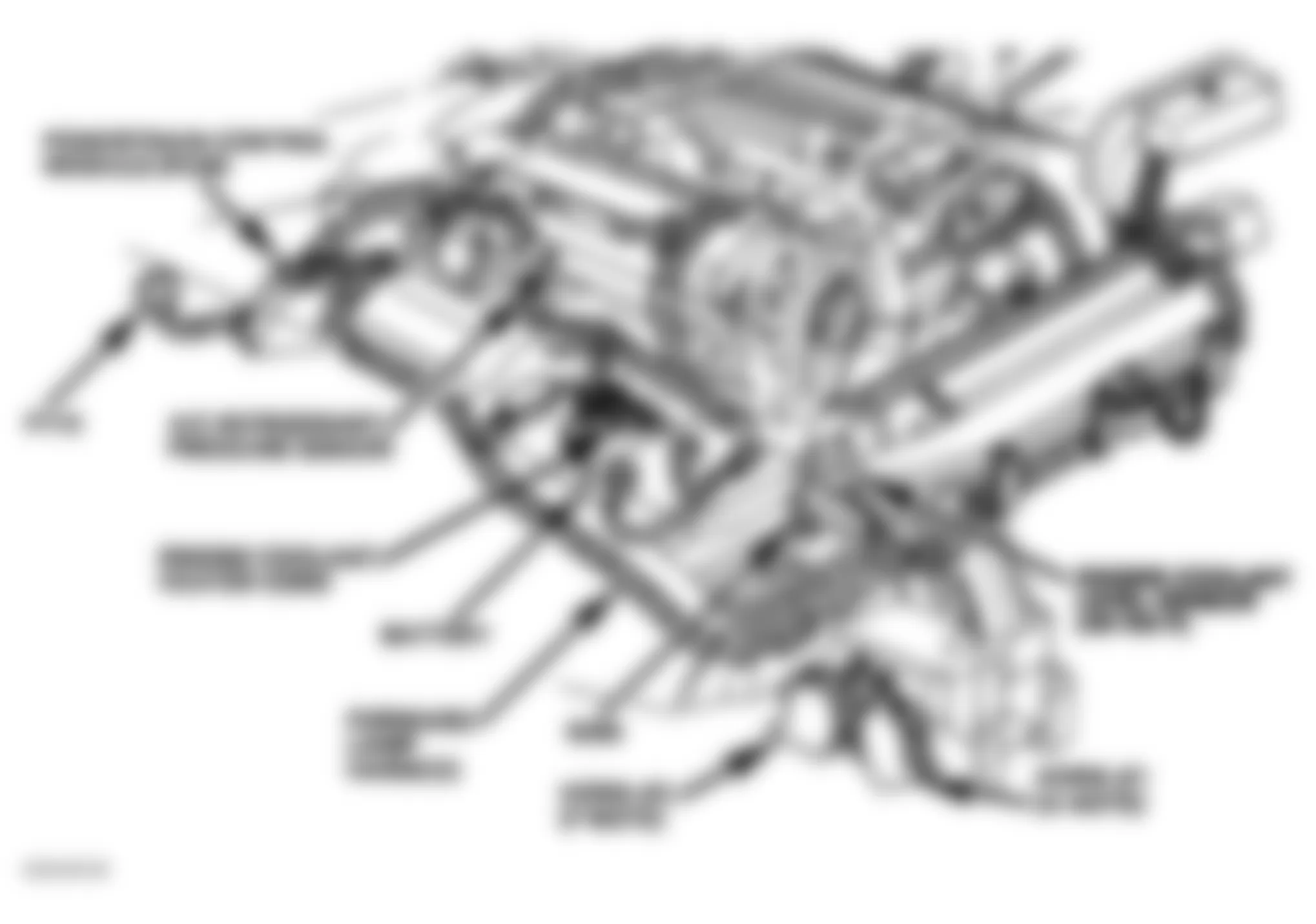 Chevrolet Camaro Z28 1997 - Component Locations -  Engine Compartment (1 Of 2)