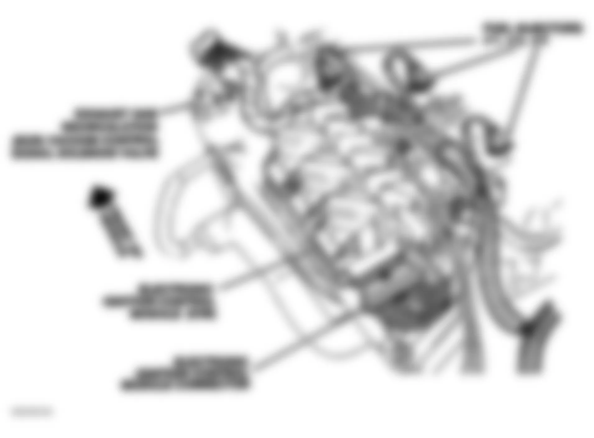 Chevrolet Camaro Z28 1997 - Component Locations -  Upper Left Side Of Engine (3.8L VIN K)