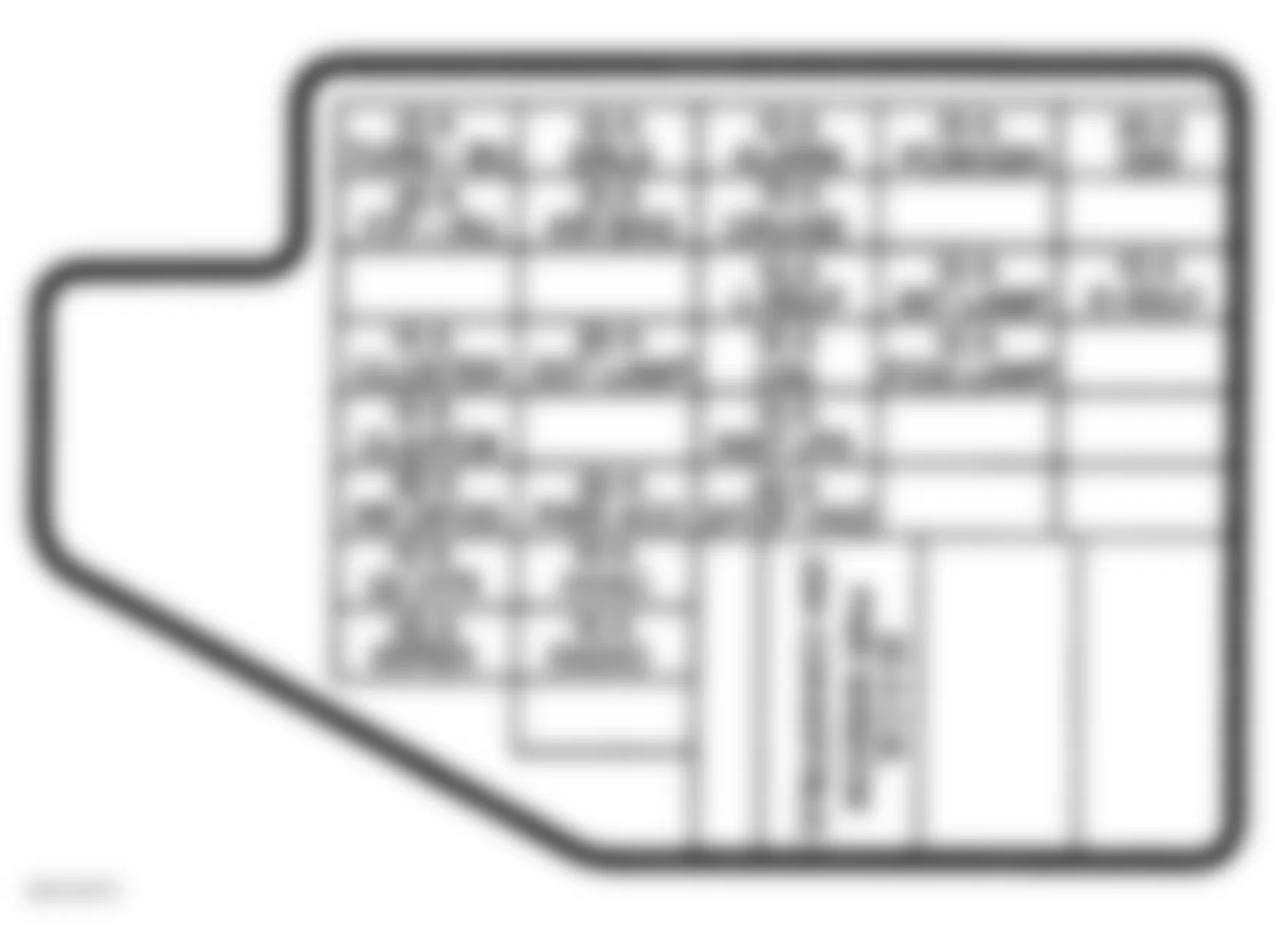 Chevrolet Cavalier Z24 1997 - Component Locations -  Identifying Instrument Panel Fuse Block Components