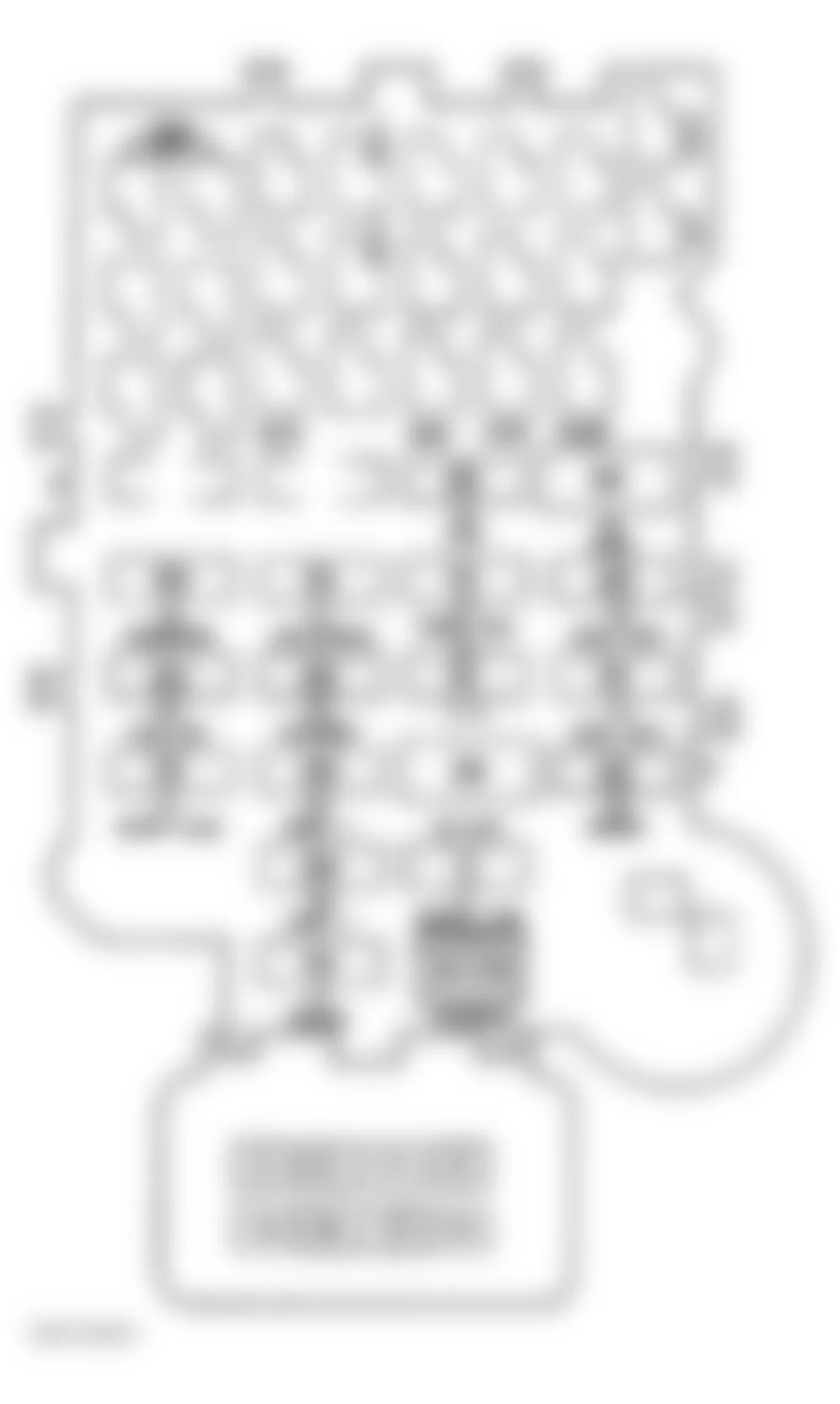 Chevrolet Forward Control P30 1997 - Component Locations -  Identifying Instrument Panel Fuse Block Fuses (Commercial Chassis, 1997)