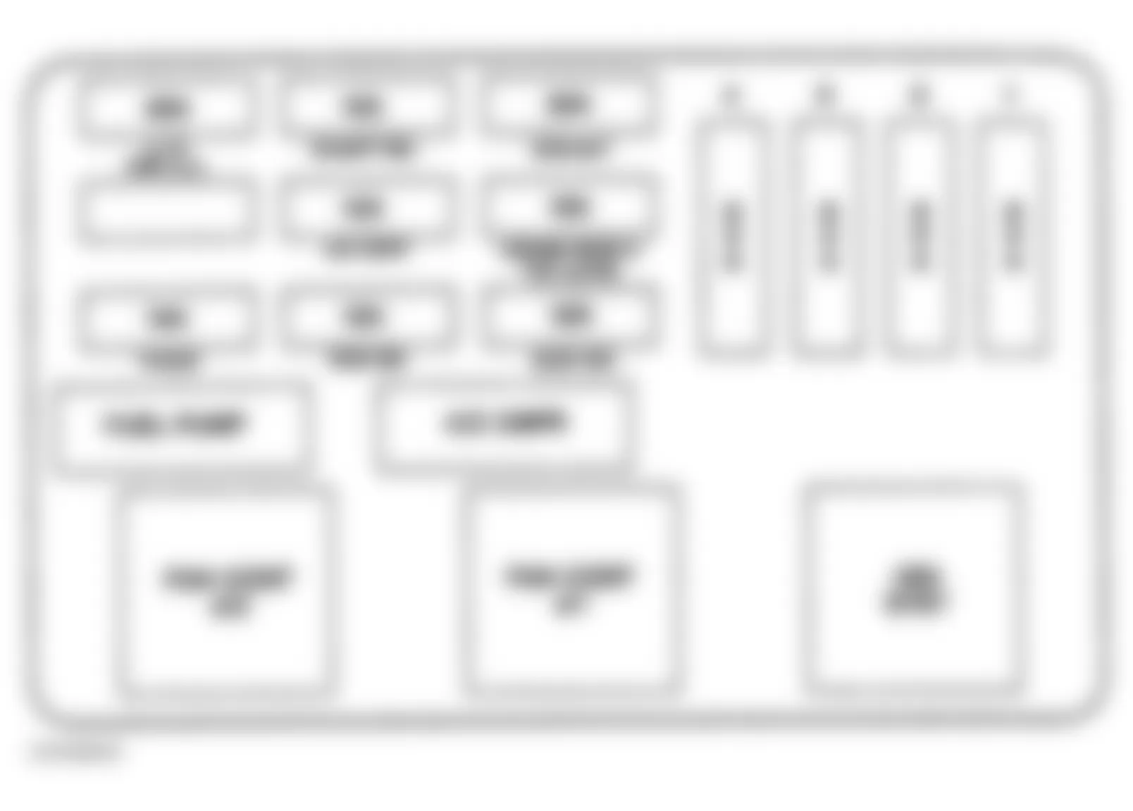 Chevrolet Lumina LTZ 1997 - Component Locations -  Identifying Underhood Electrical Center 1