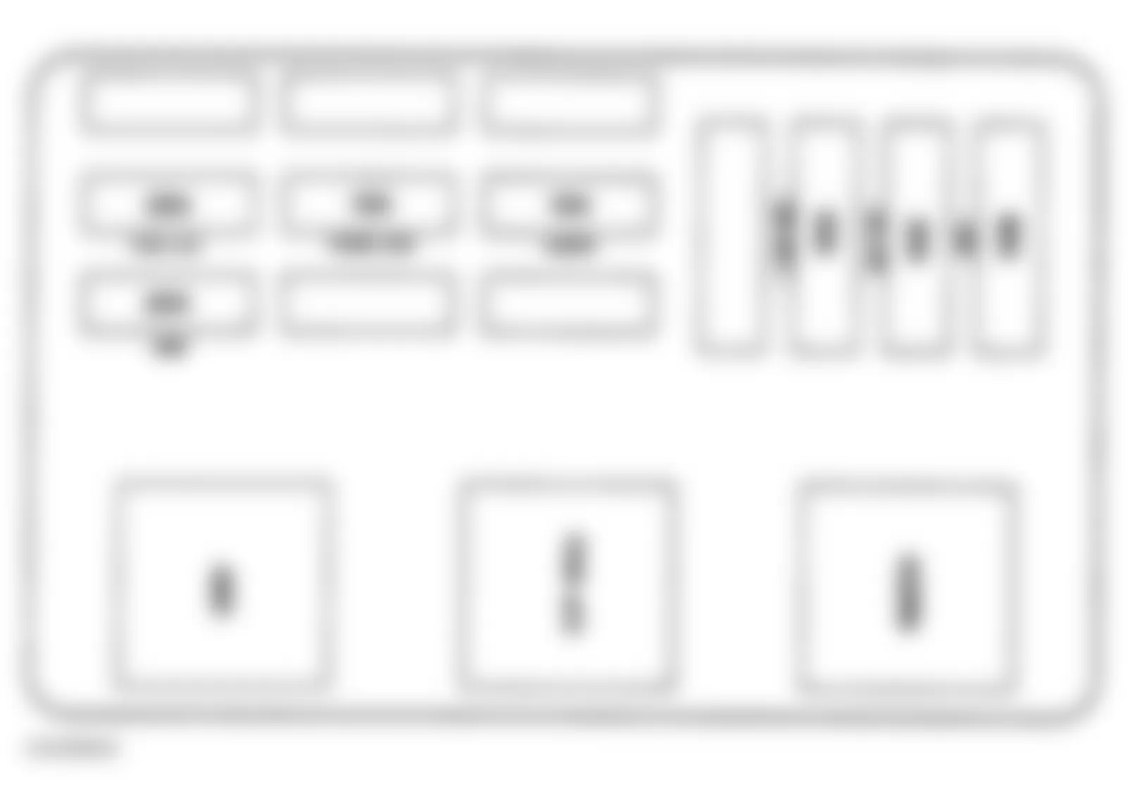 Chevrolet Lumina LTZ 1997 - Component Locations -  Identifying Underhood Electrical Center 2