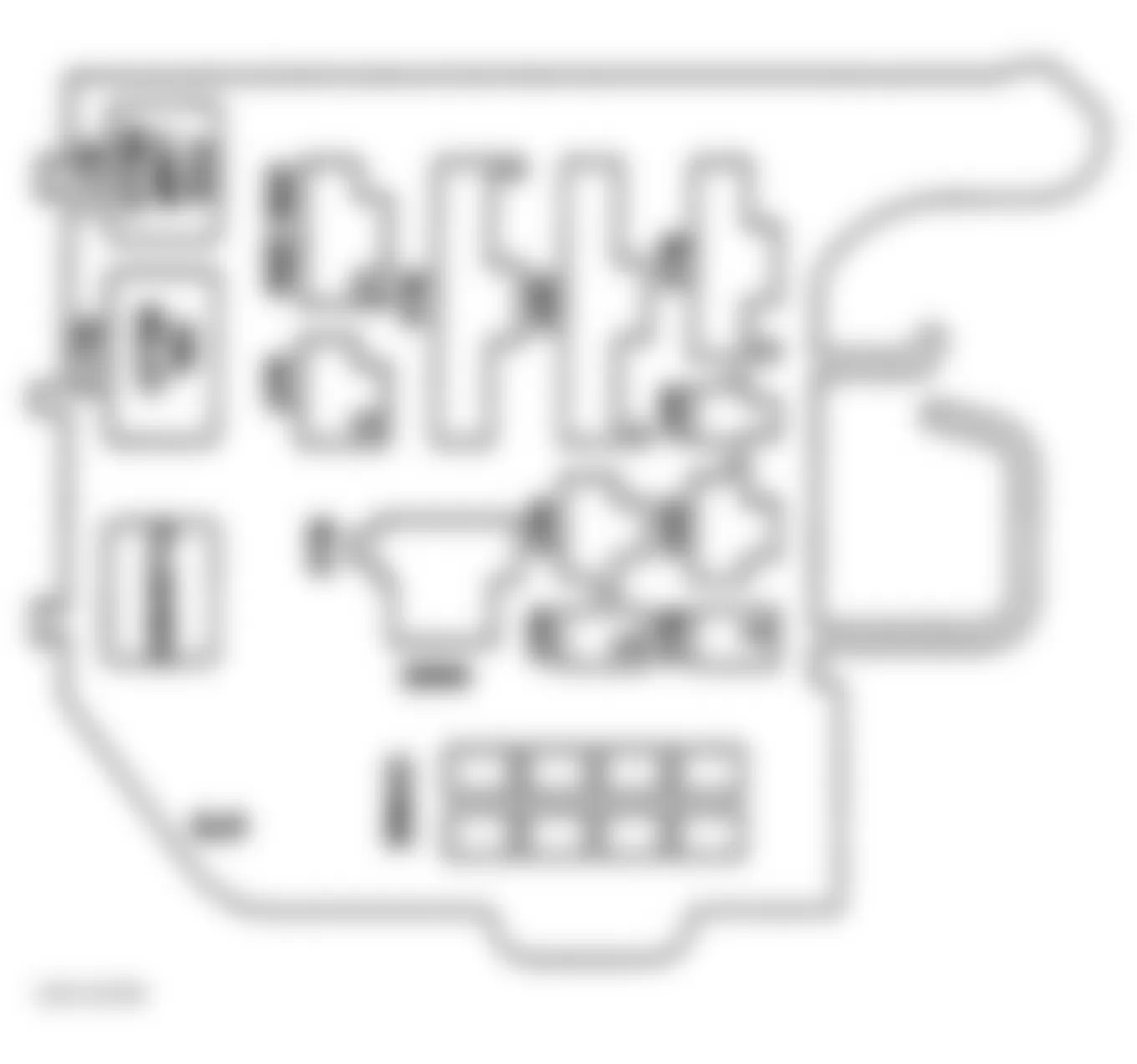 Chevrolet Suburban K2500 1997 - Component Locations -  Identifying Convenience Center Components