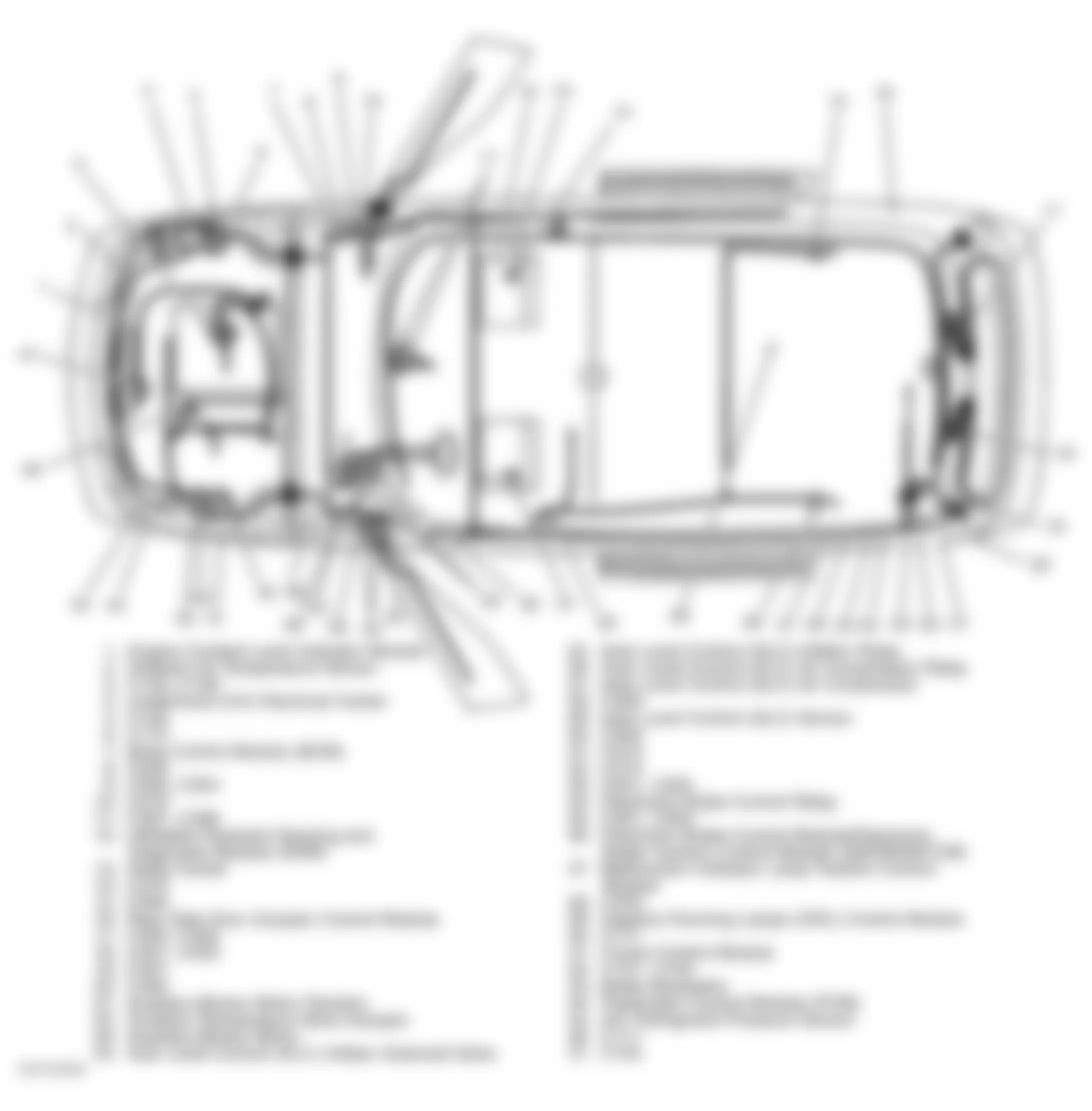 Chevrolet Venture 1997 - Component Locations -  Overview Of Vehicle