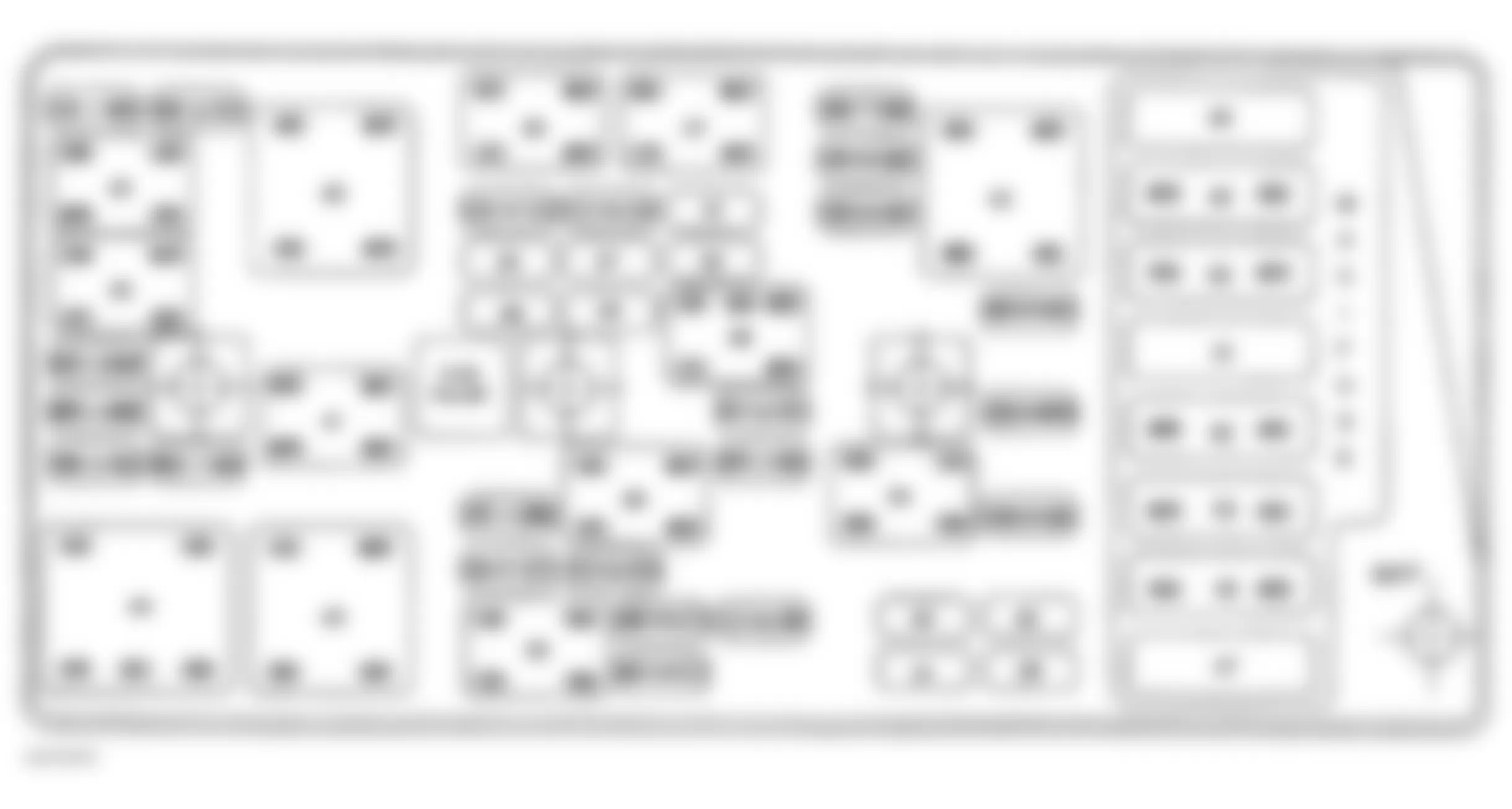 Chevrolet Corvette 1998 - Component Locations -  Identifying Underhood Electrical Center Components