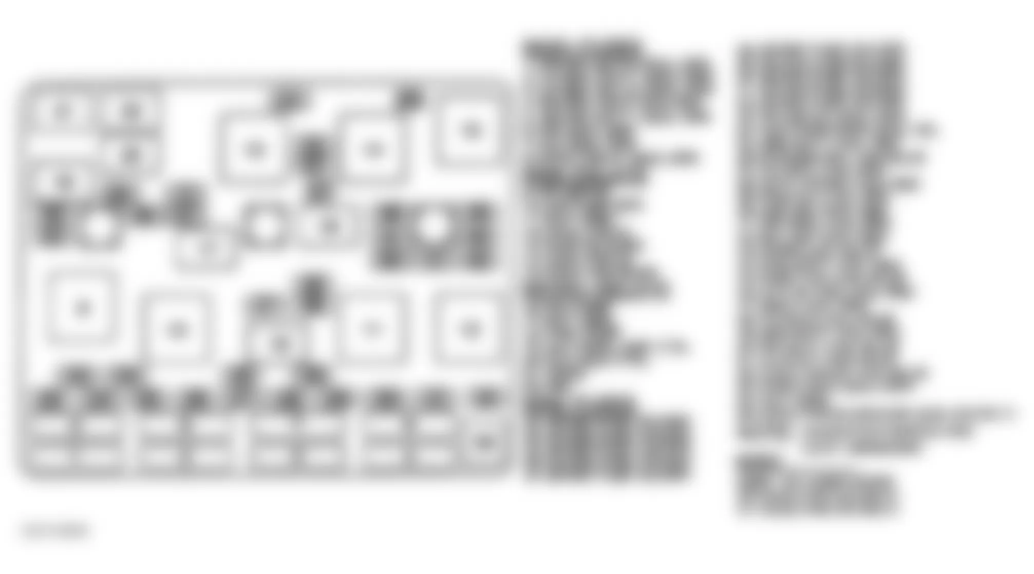 Chevrolet Malibu LS 1998 - Component Locations -  Identifying Underhood Junction Block Components