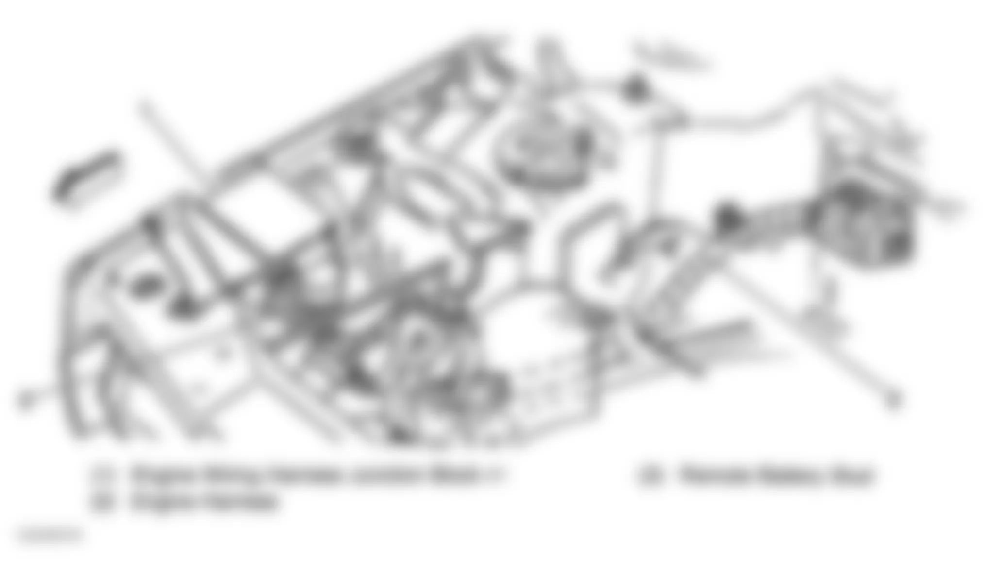 Chevrolet Monte Carlo LS 1998 - Component Locations -  Locating Engine Wiring Harness Junction Block #1