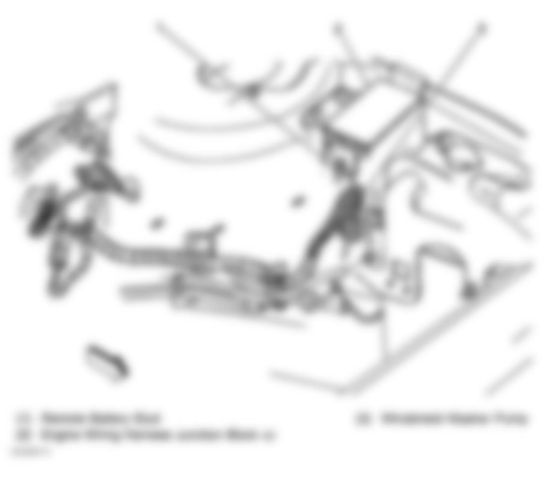 Chevrolet Monte Carlo LS 1998 - Component Locations -  Locating Engine Wiring Harness Junction Block #2